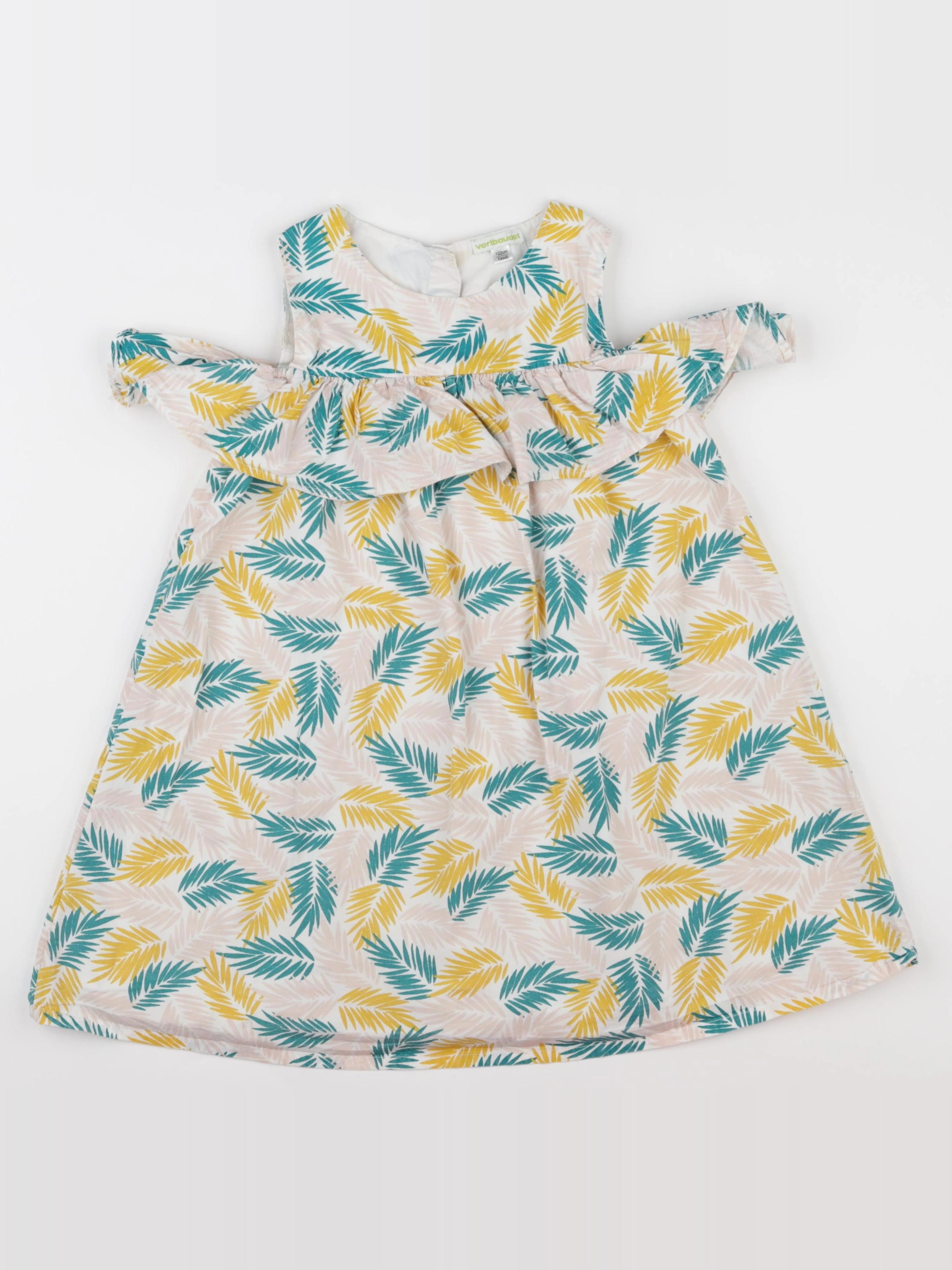 Vertbaudet - robe multicolore - 7 ans