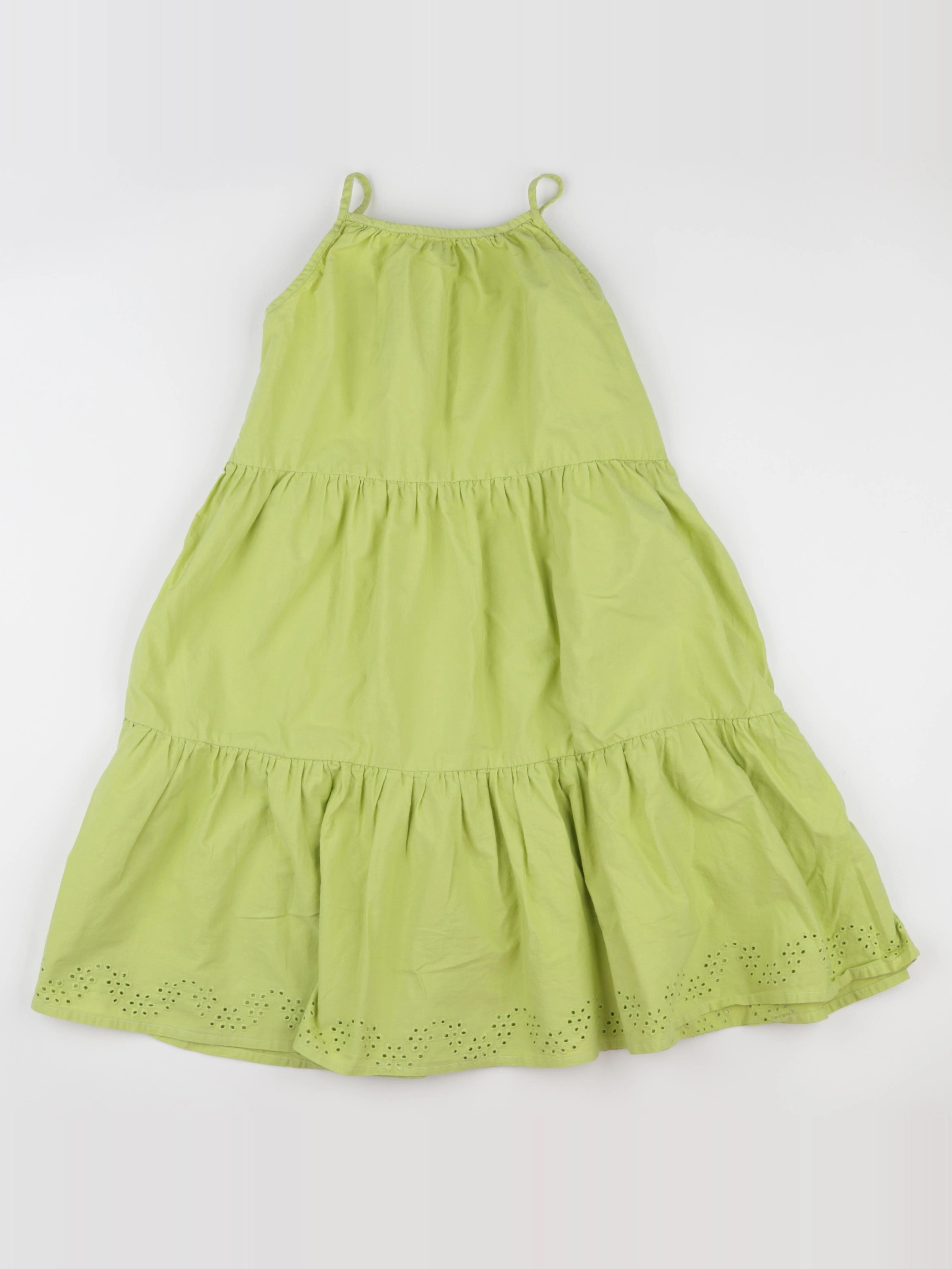 H&M - robe vert - 7/8 ans