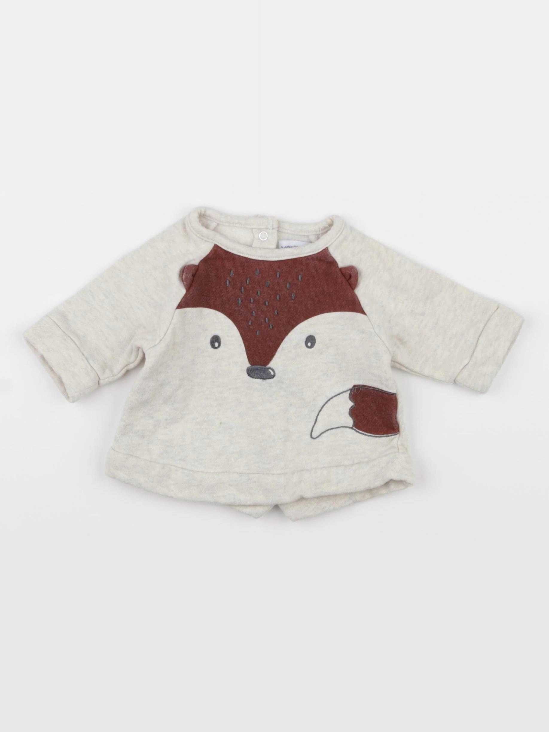 Vertbaudet - sweat multicolore - 1 mois