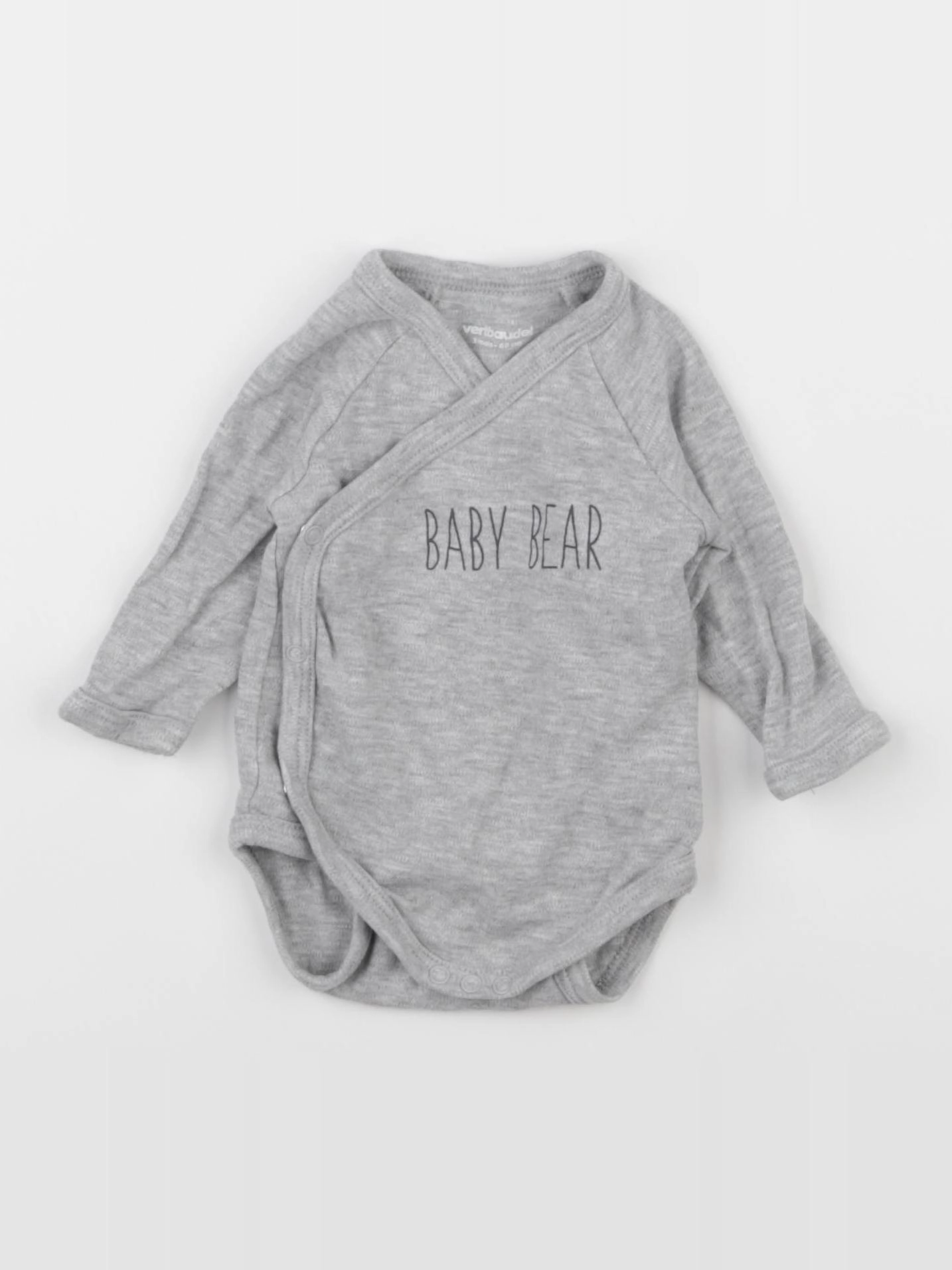 Vertbaudet - body gris - 3 mois