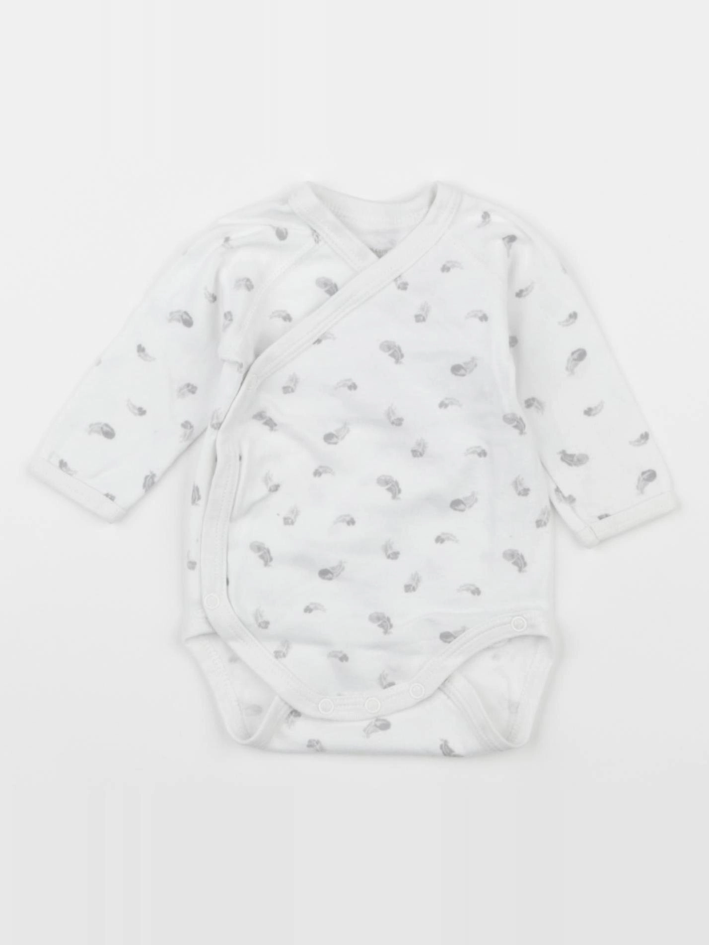 Petit Bateau - body blanc - 1 mois