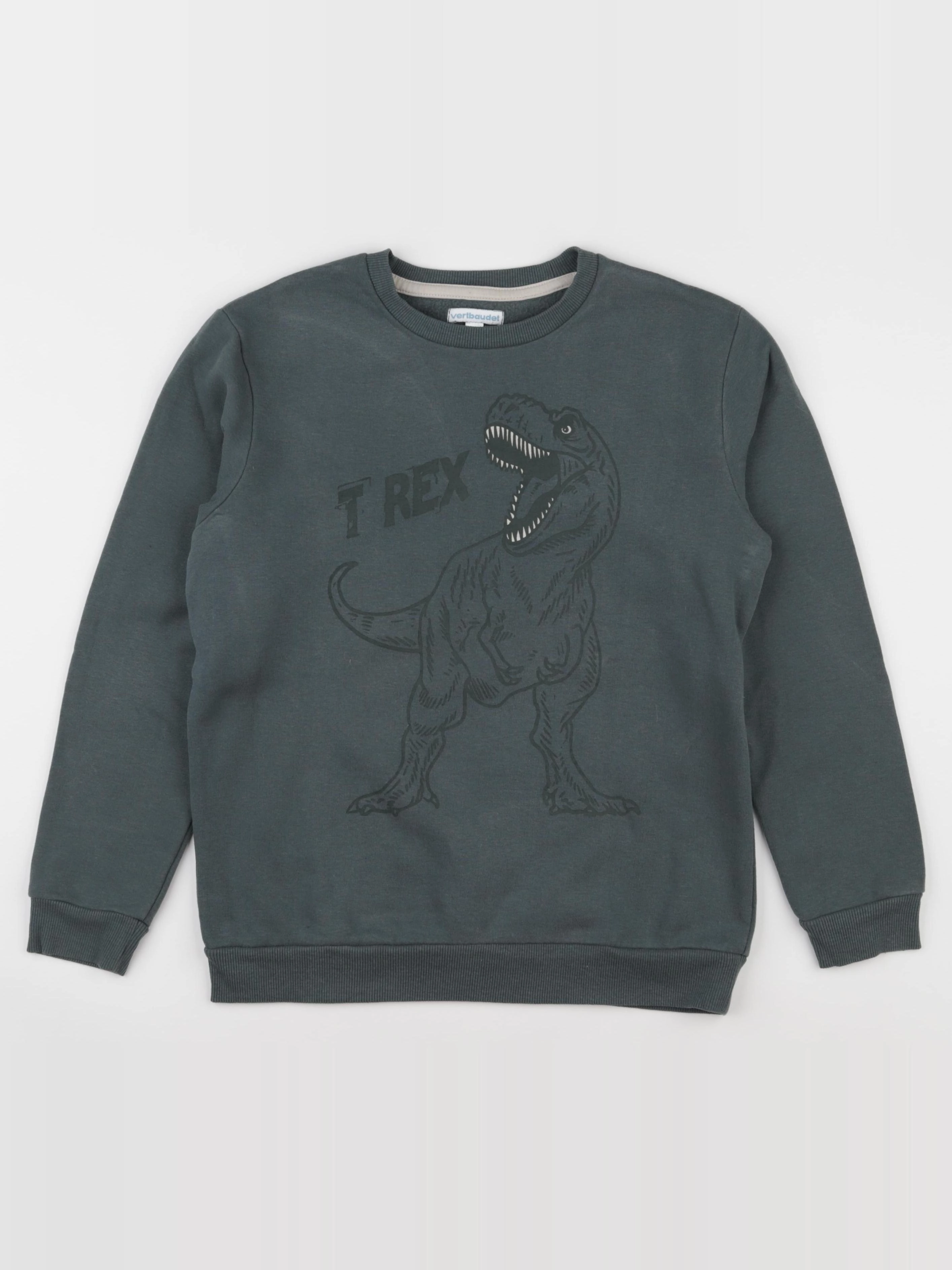 Vertbaudet - sweat vert - 12 ans
