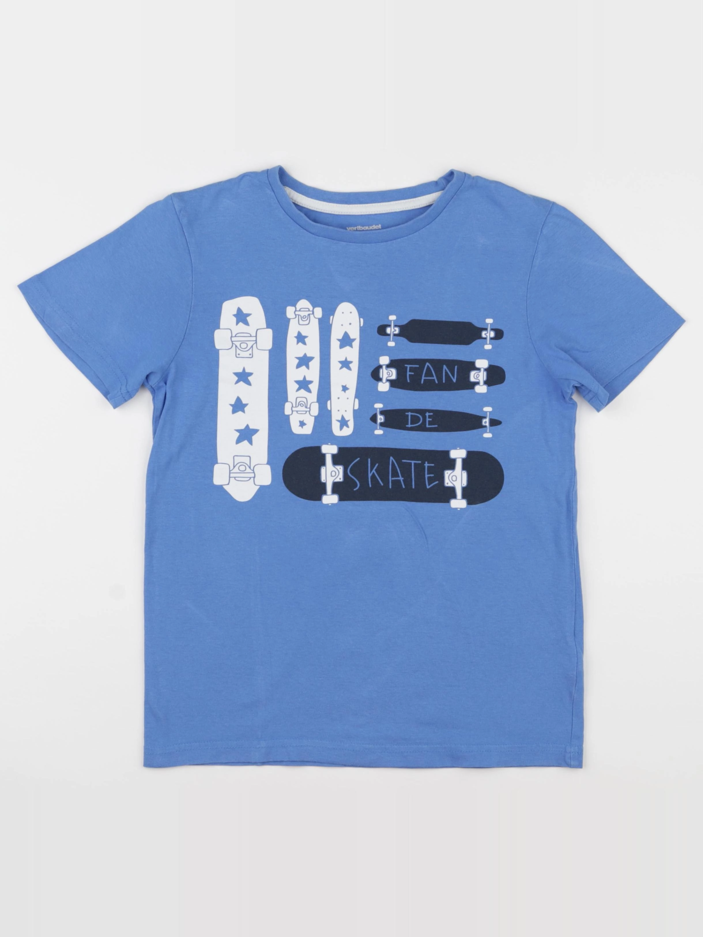 Vertbaudet - tee-shirt bleu - 12 ans