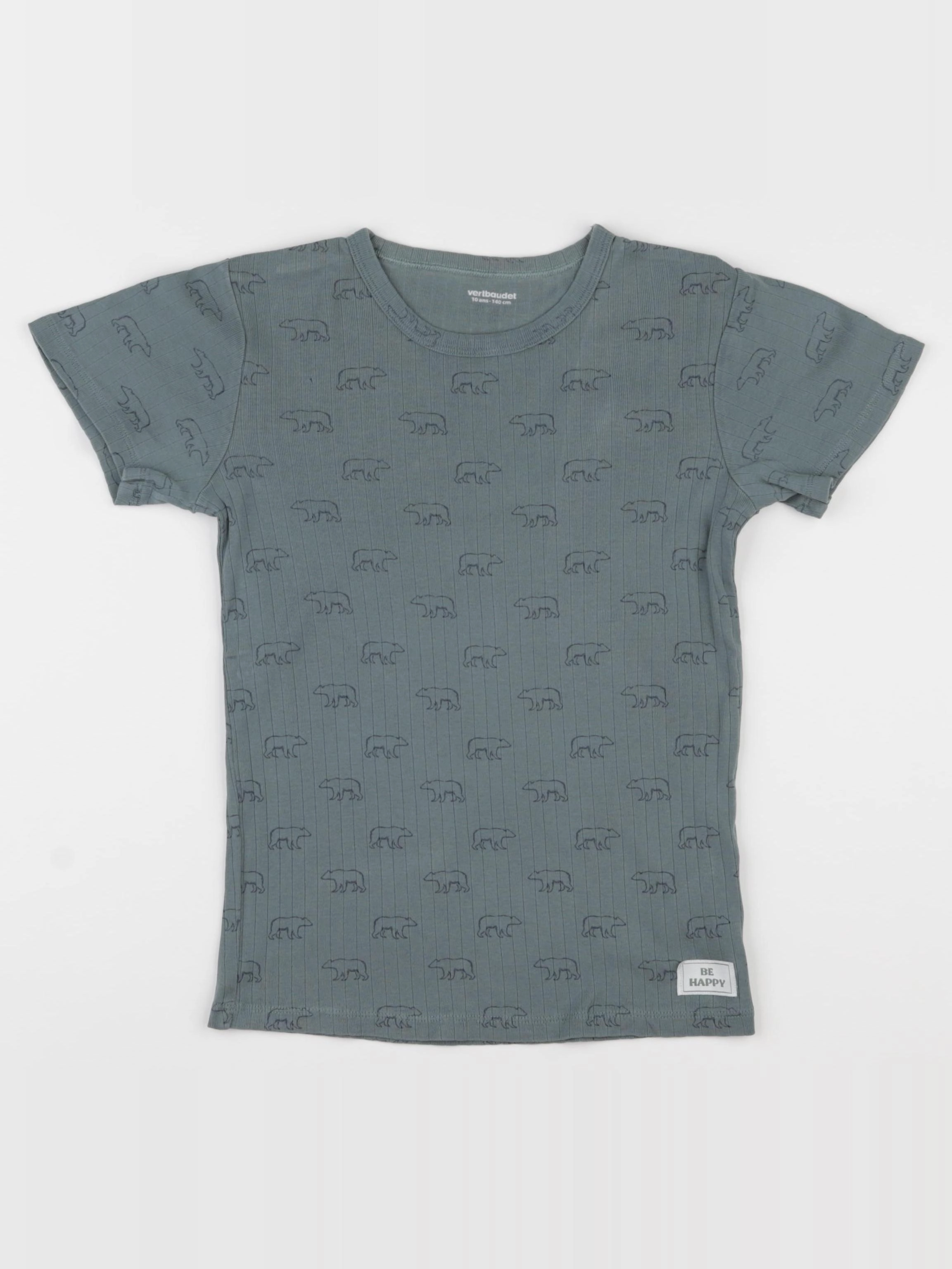 Vertbaudet - maillot de corps vert - 10 ans
