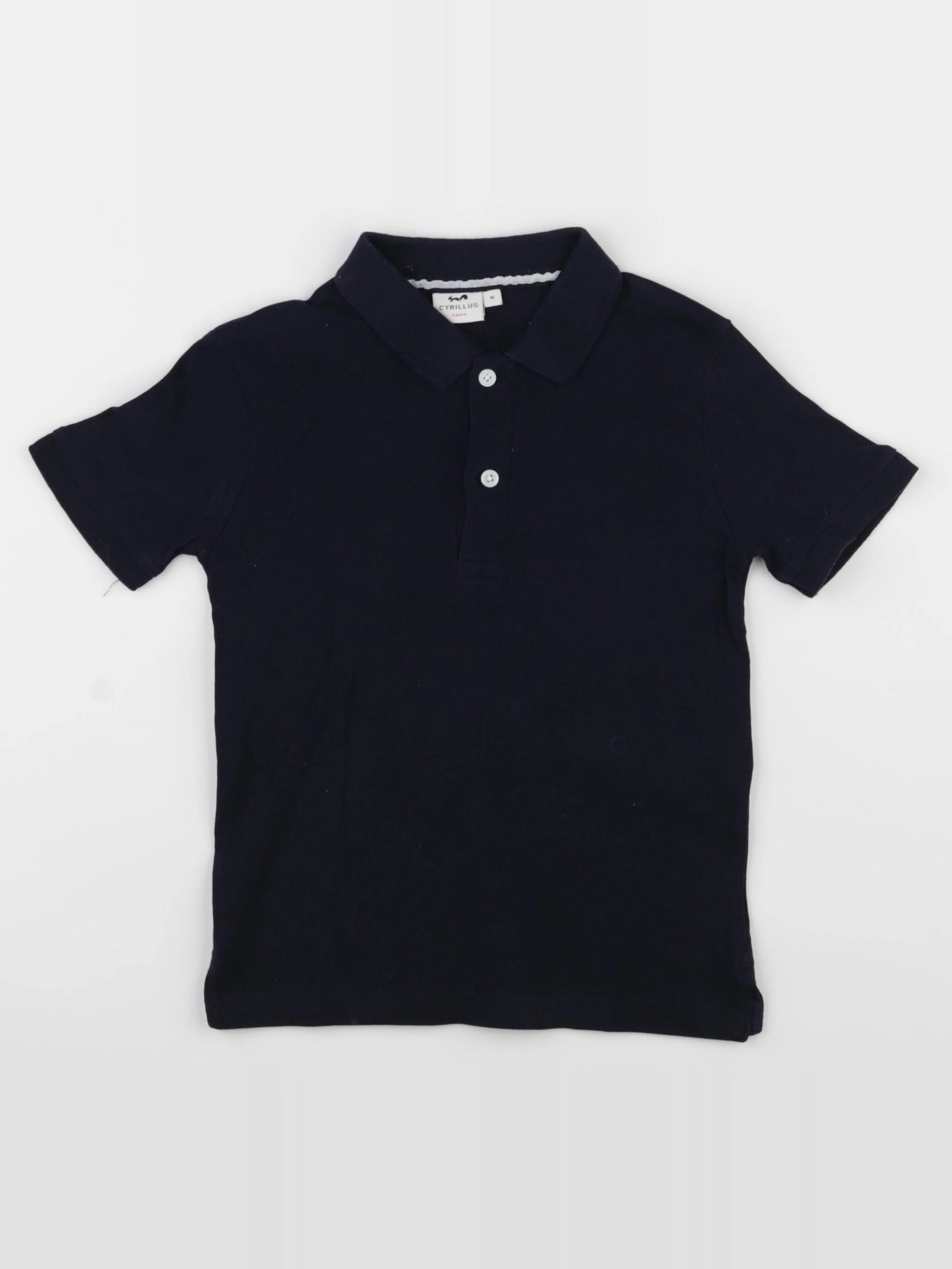 Cyrillus - polo bleu - 6 ans