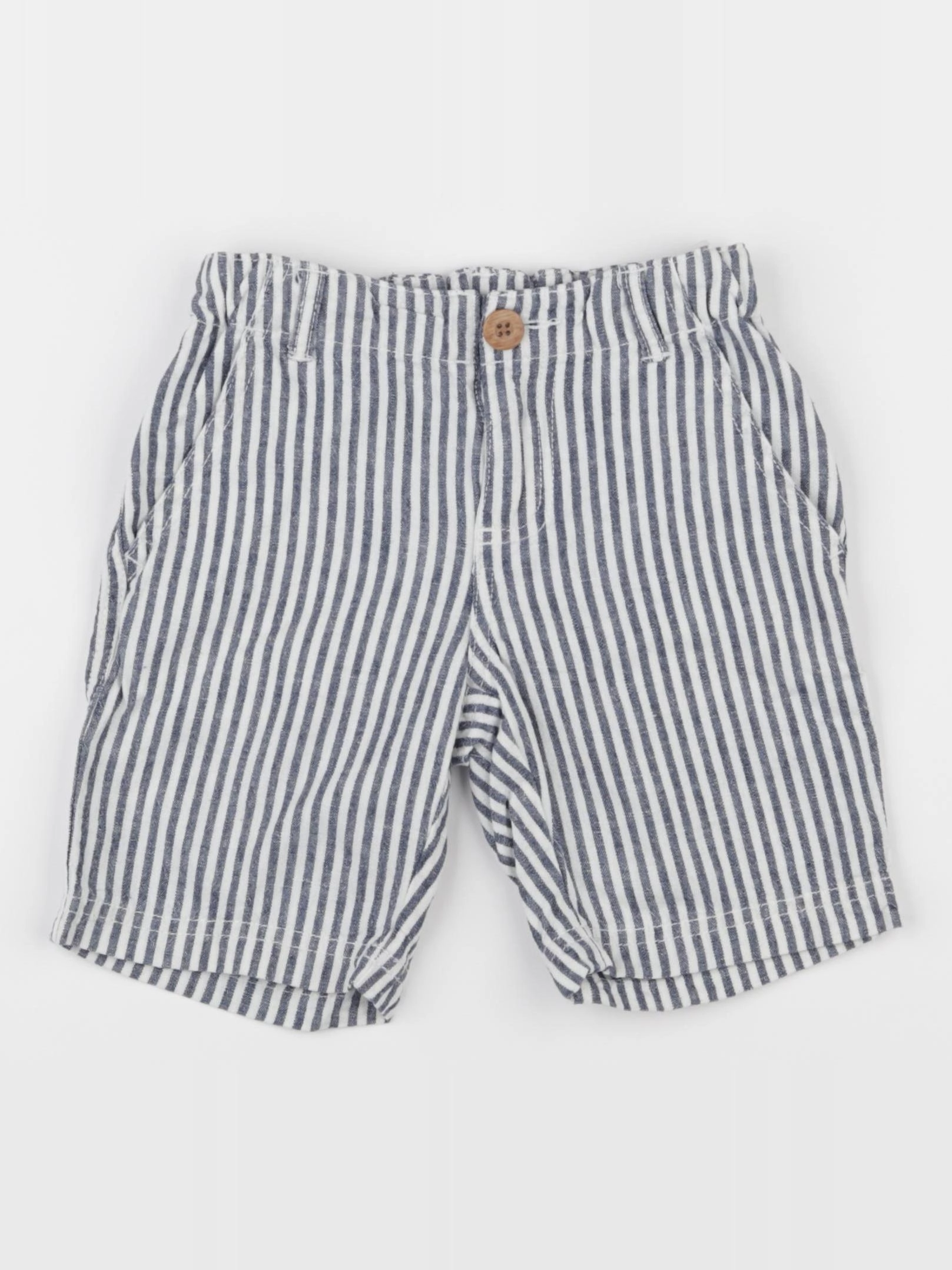 Monoprix - short bleu, blanc - 4 ans