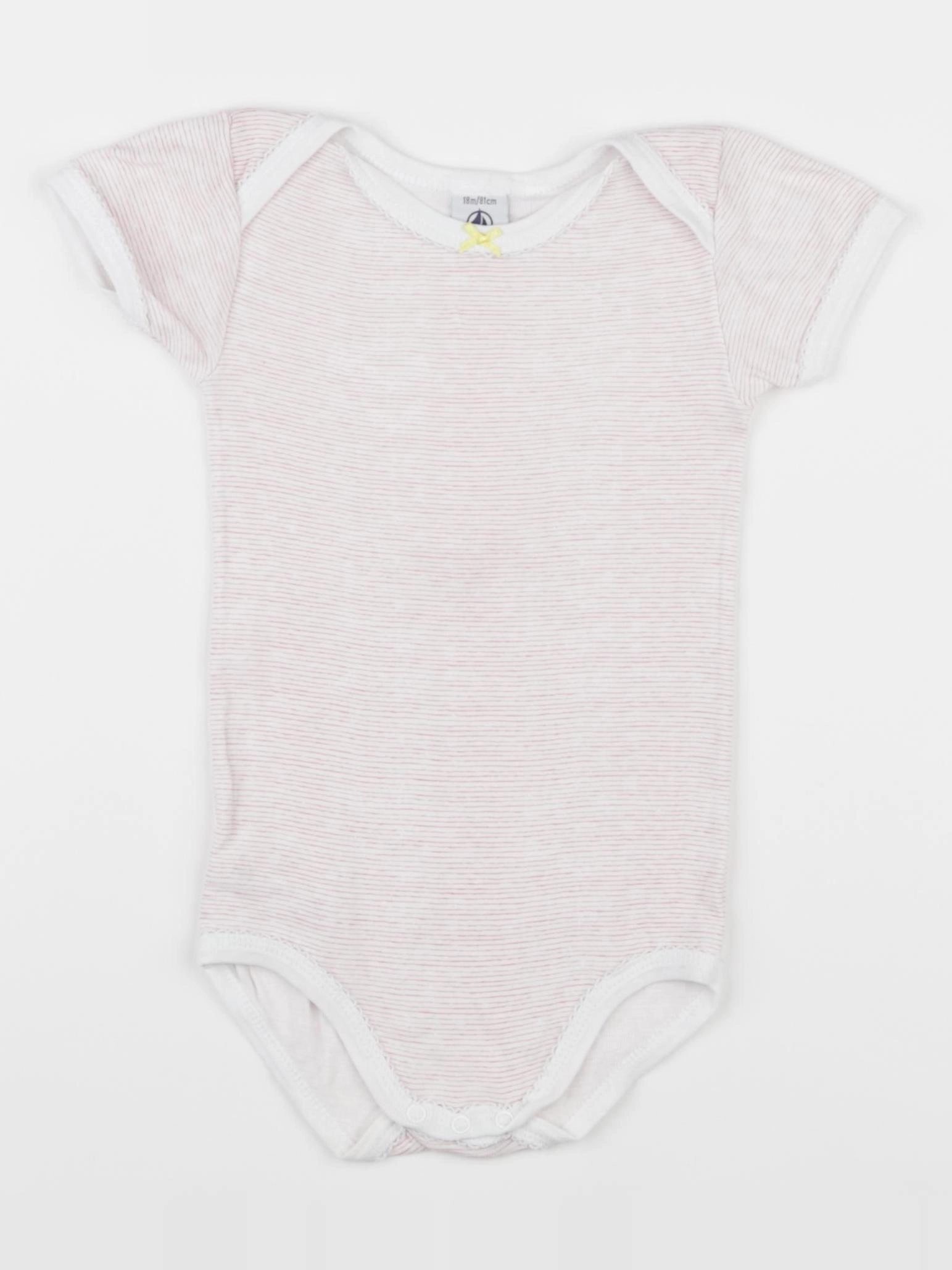 Petit Bateau - body rose - 18 mois