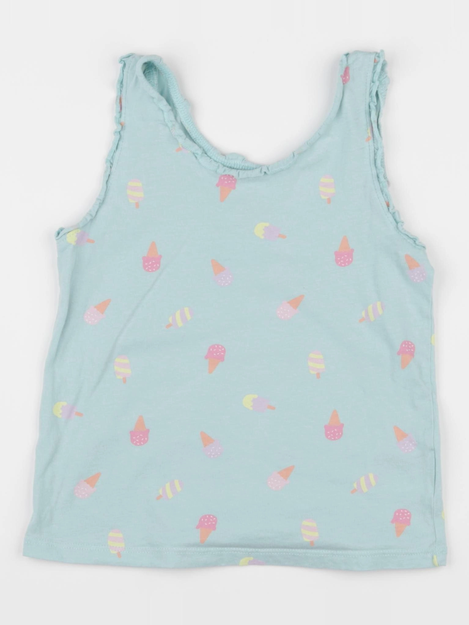 H&M - débardeur vert - 6/8 ans