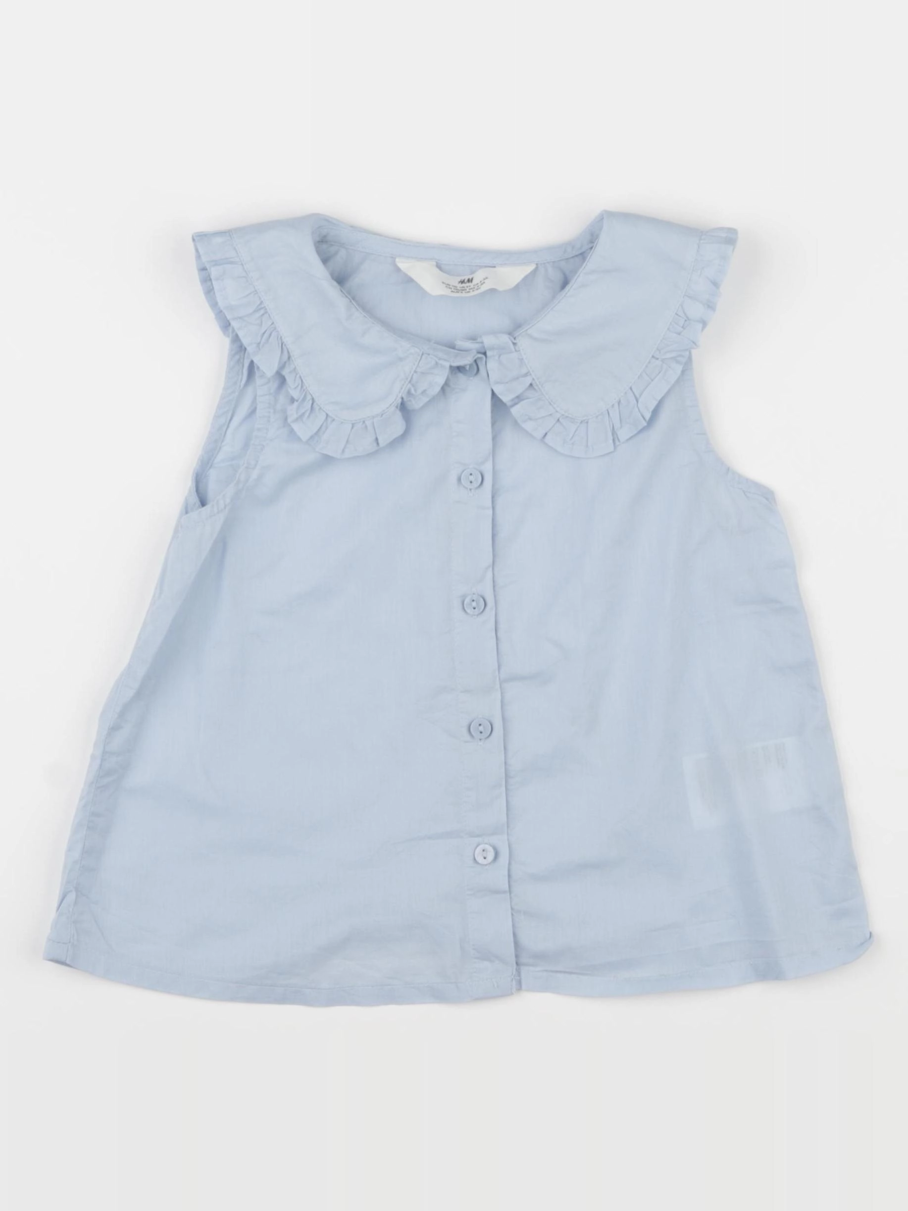 H&M - blouse bleu - 4/5 ans