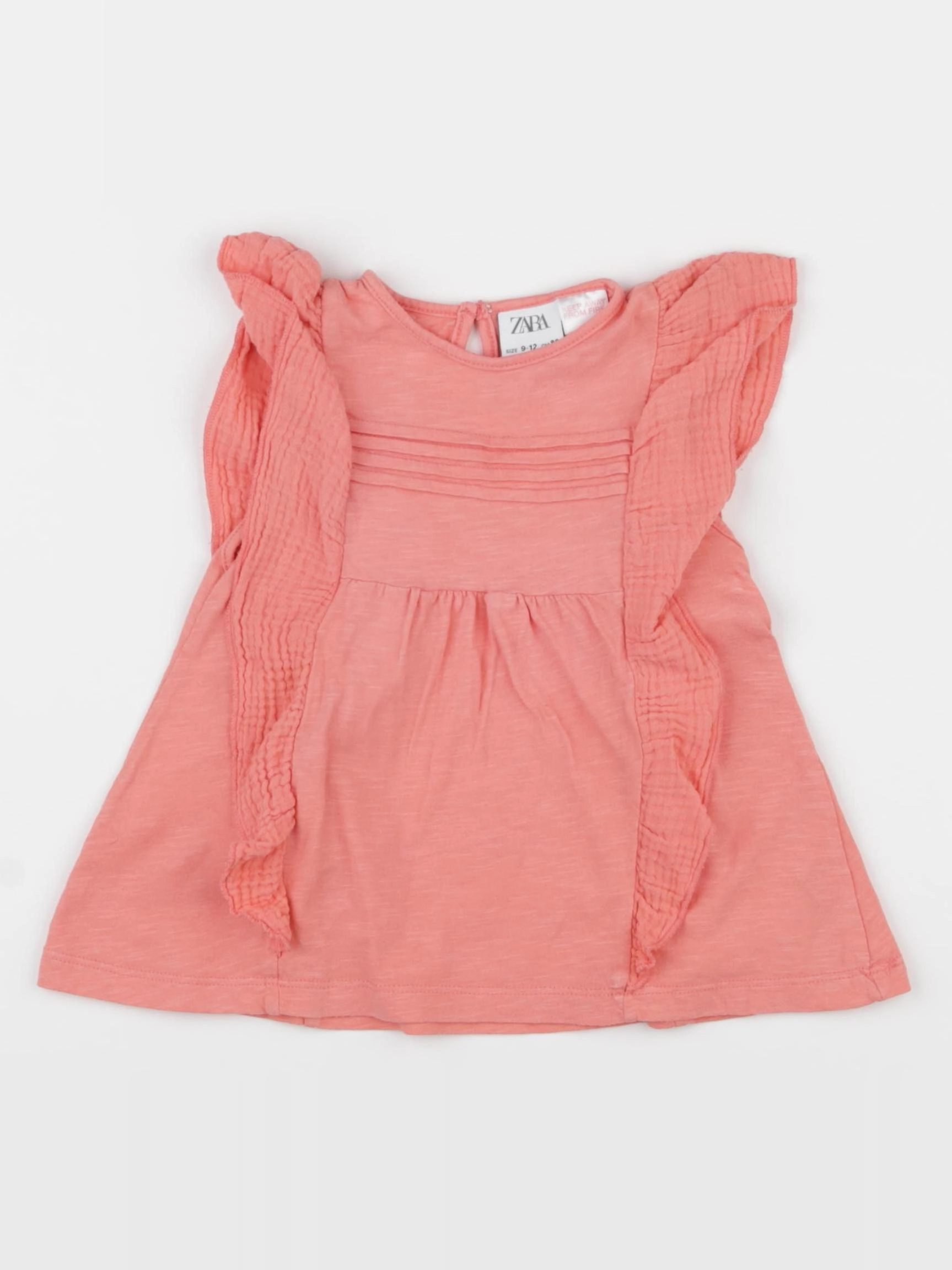Zara - tee-shirt rose - 9/12 mois