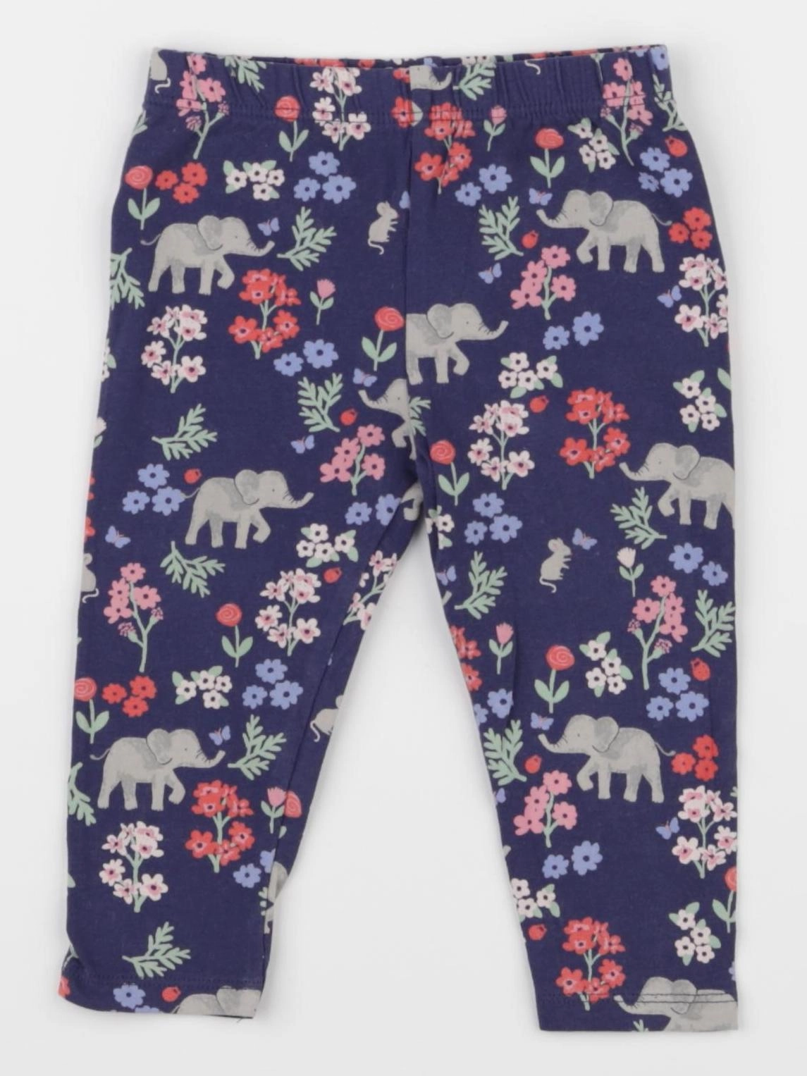 John Lewis - legging bleu - 6/9 mois