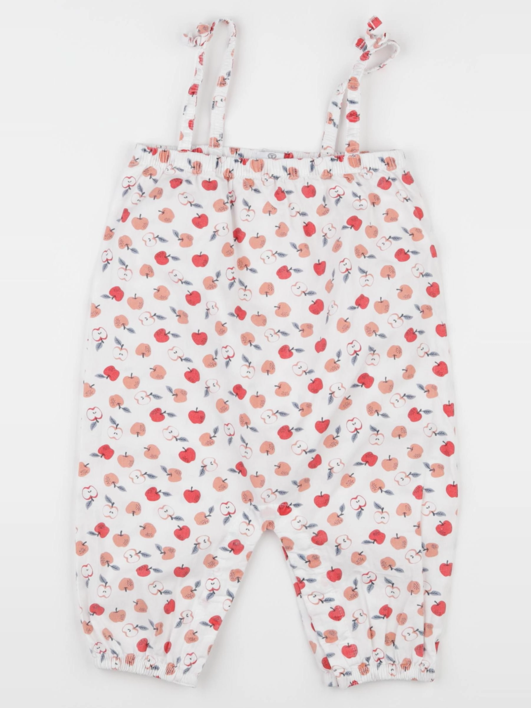 La Redoute - combinaison blanc, rouge - 12 mois