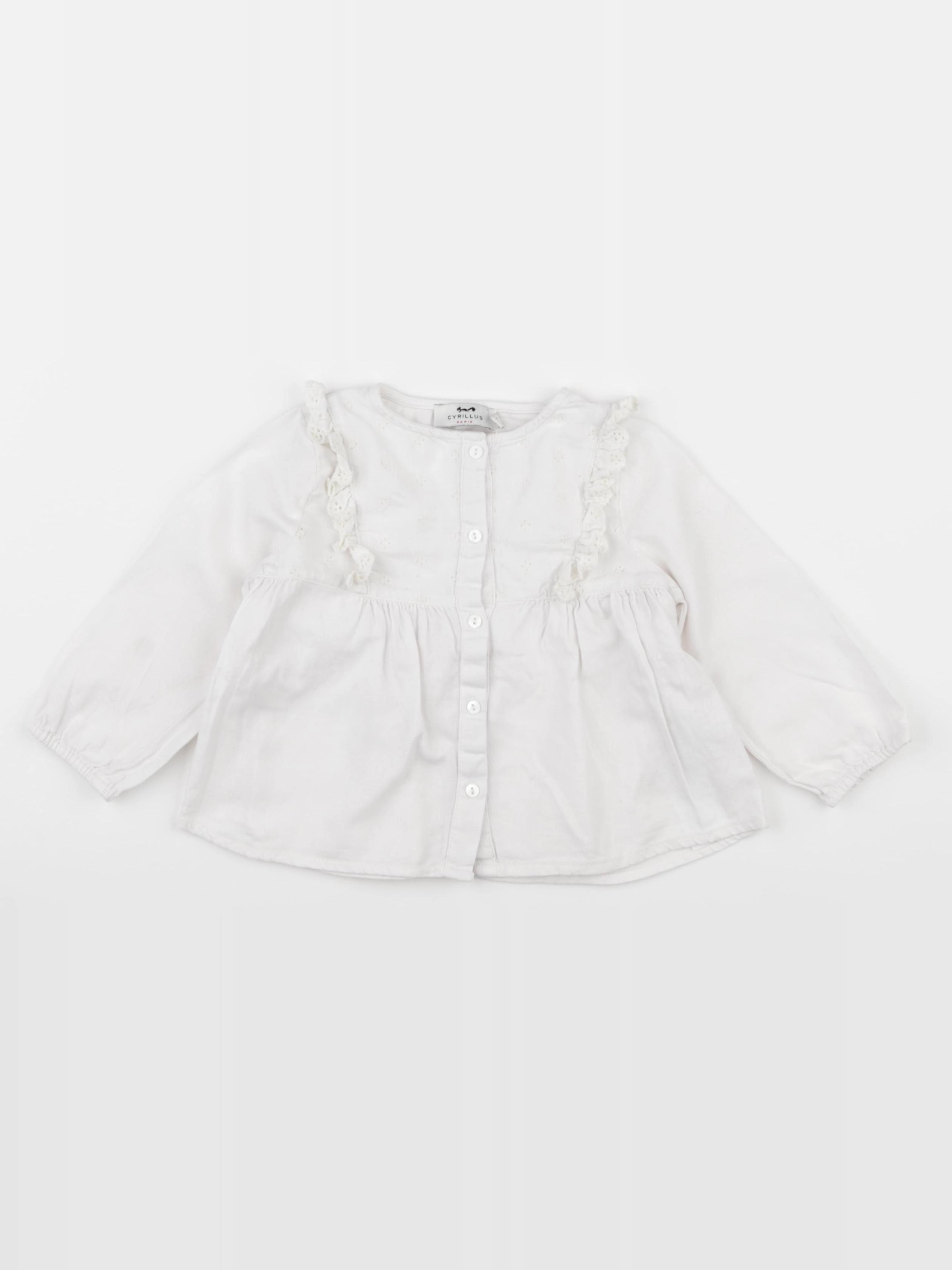 Cyrillus - blouse blanc - 24 mois