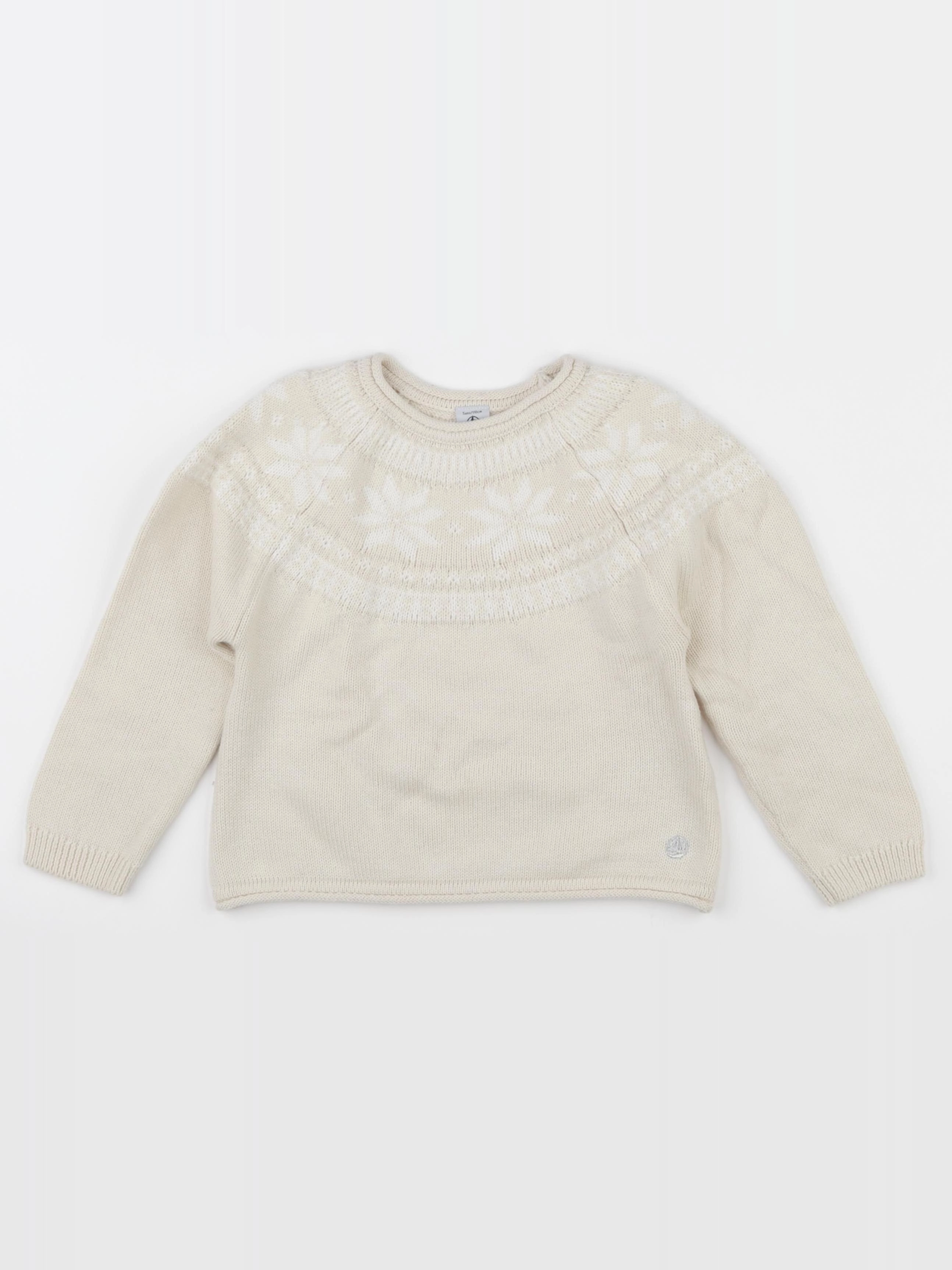 Petit Bateau - pull beige - 5 ans