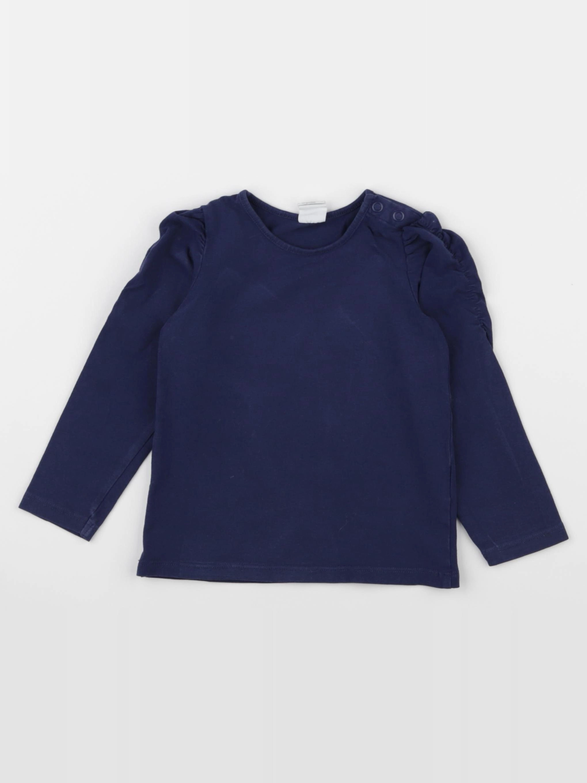 H&M - tee-shirt bleu - 12/18 mois