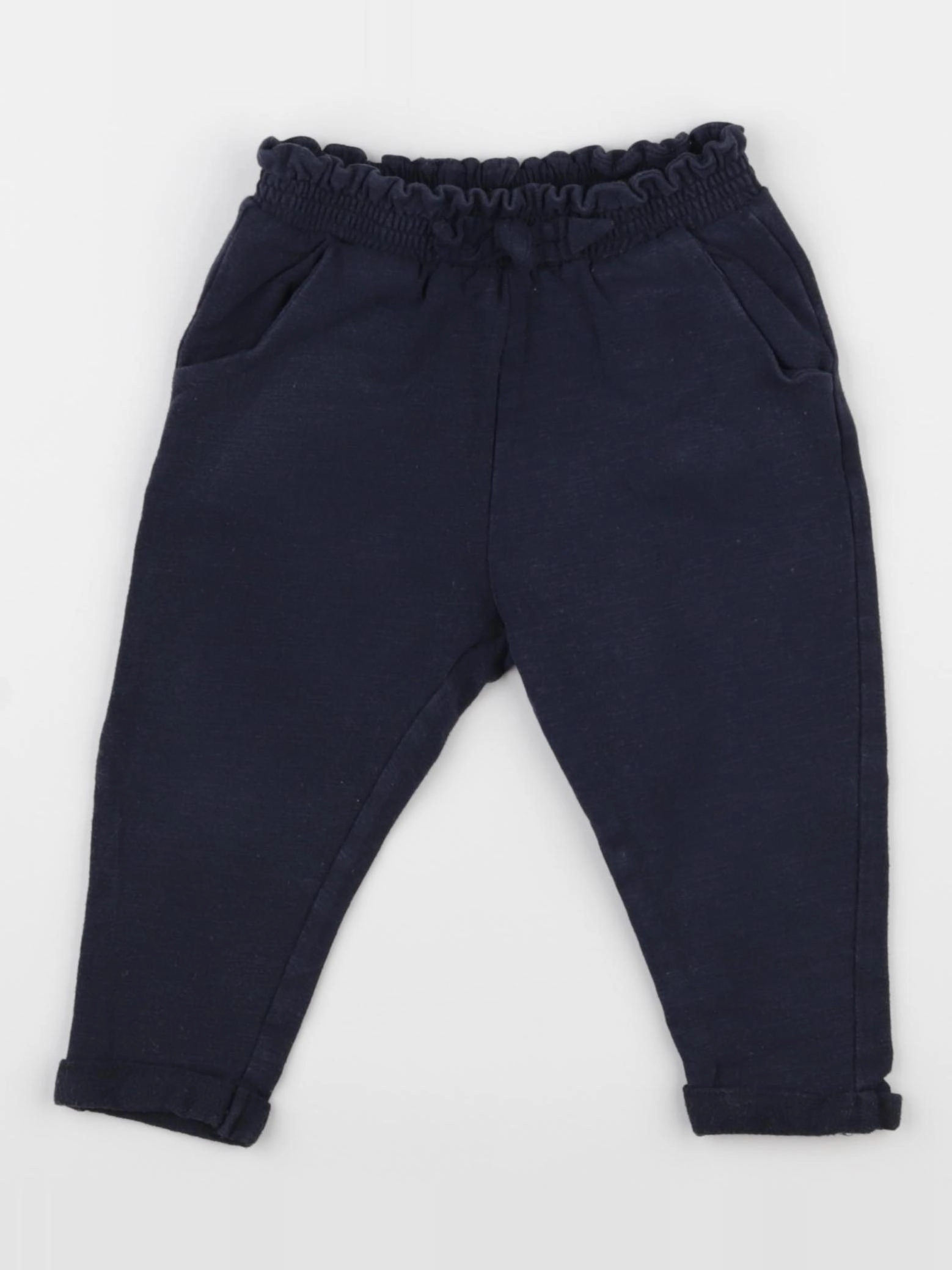 Zara - pantalon bleu - 12/18 mois