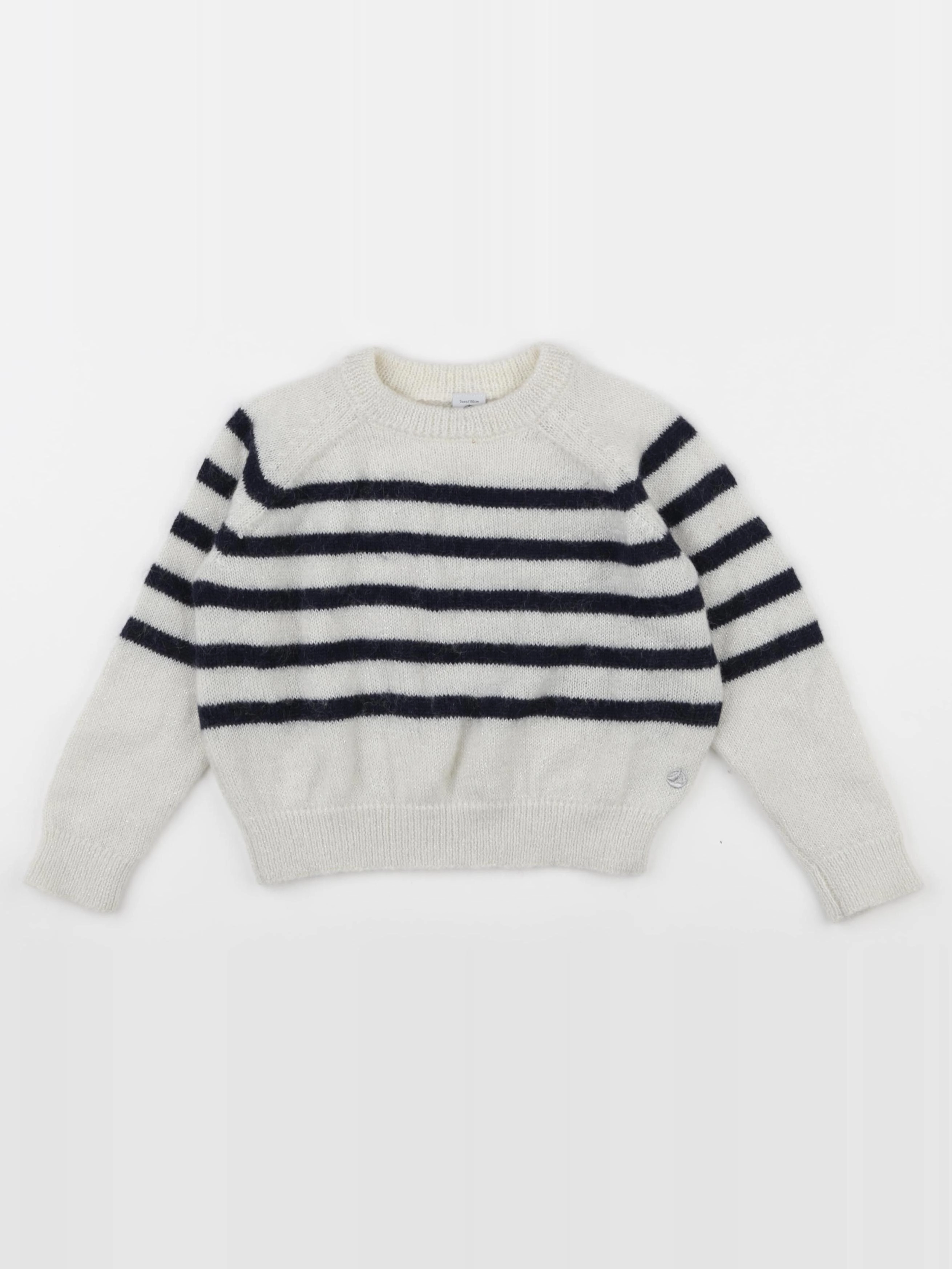 Petit Bateau - pull bleu - 5 ans