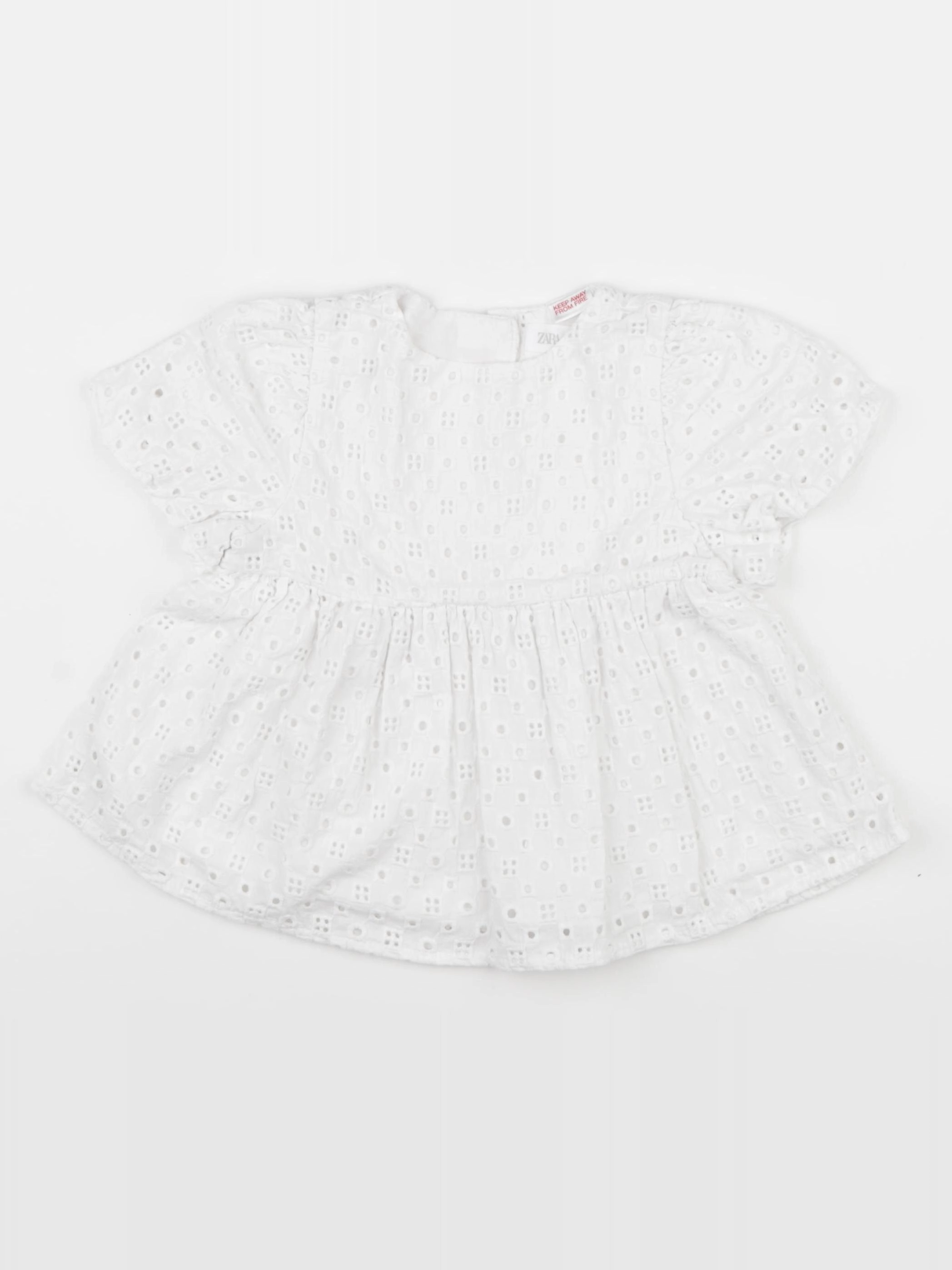 Zara - blouse blanc - 12/18 mois