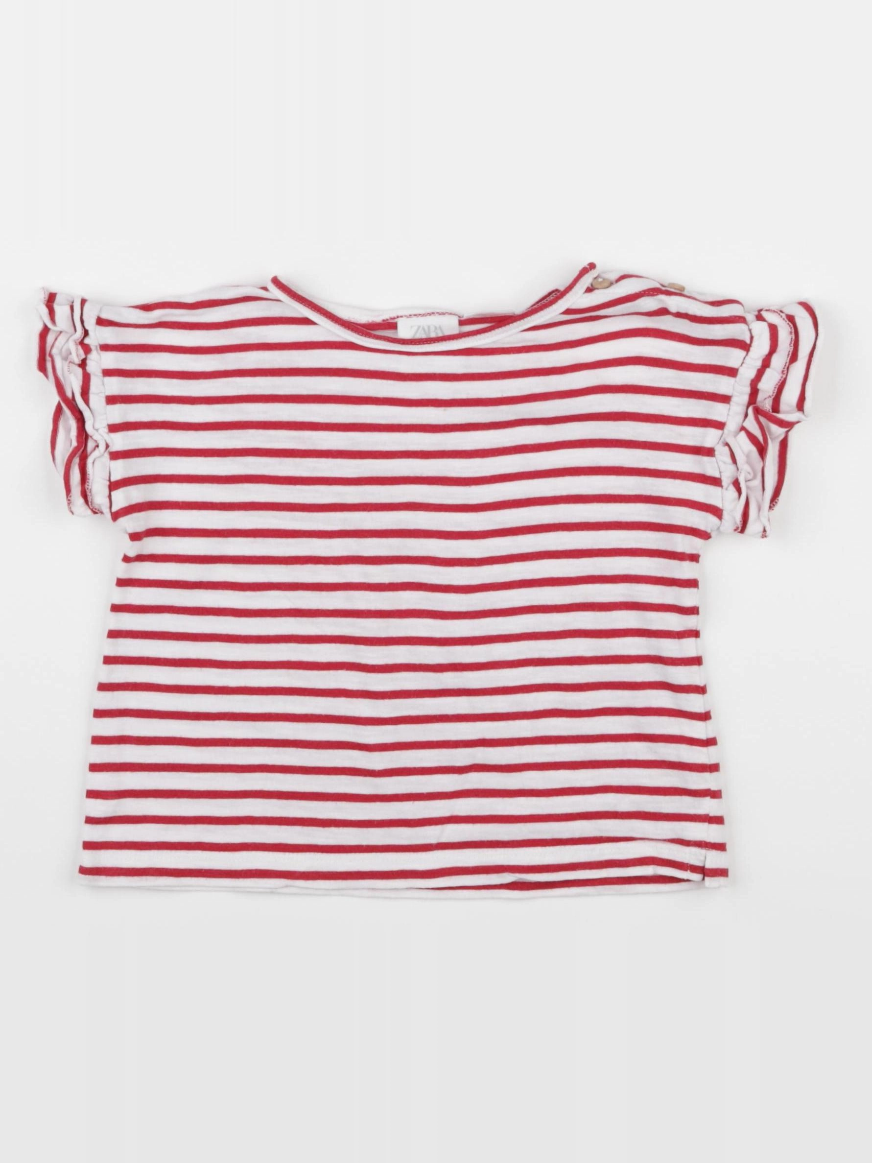 Zara - tee-shirt rouge - 12/18 mois