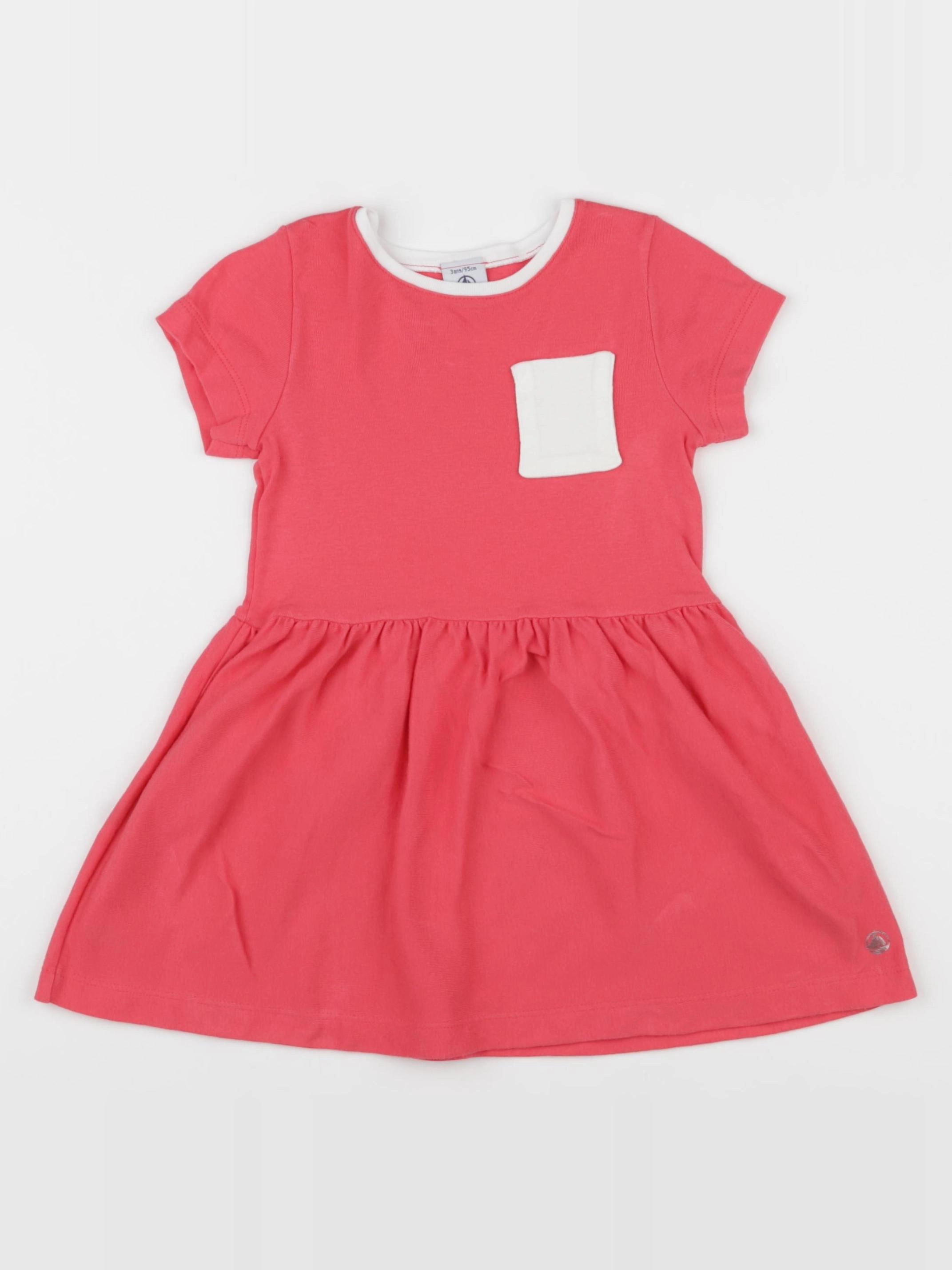Petit Bateau - robe rose - 3 ans