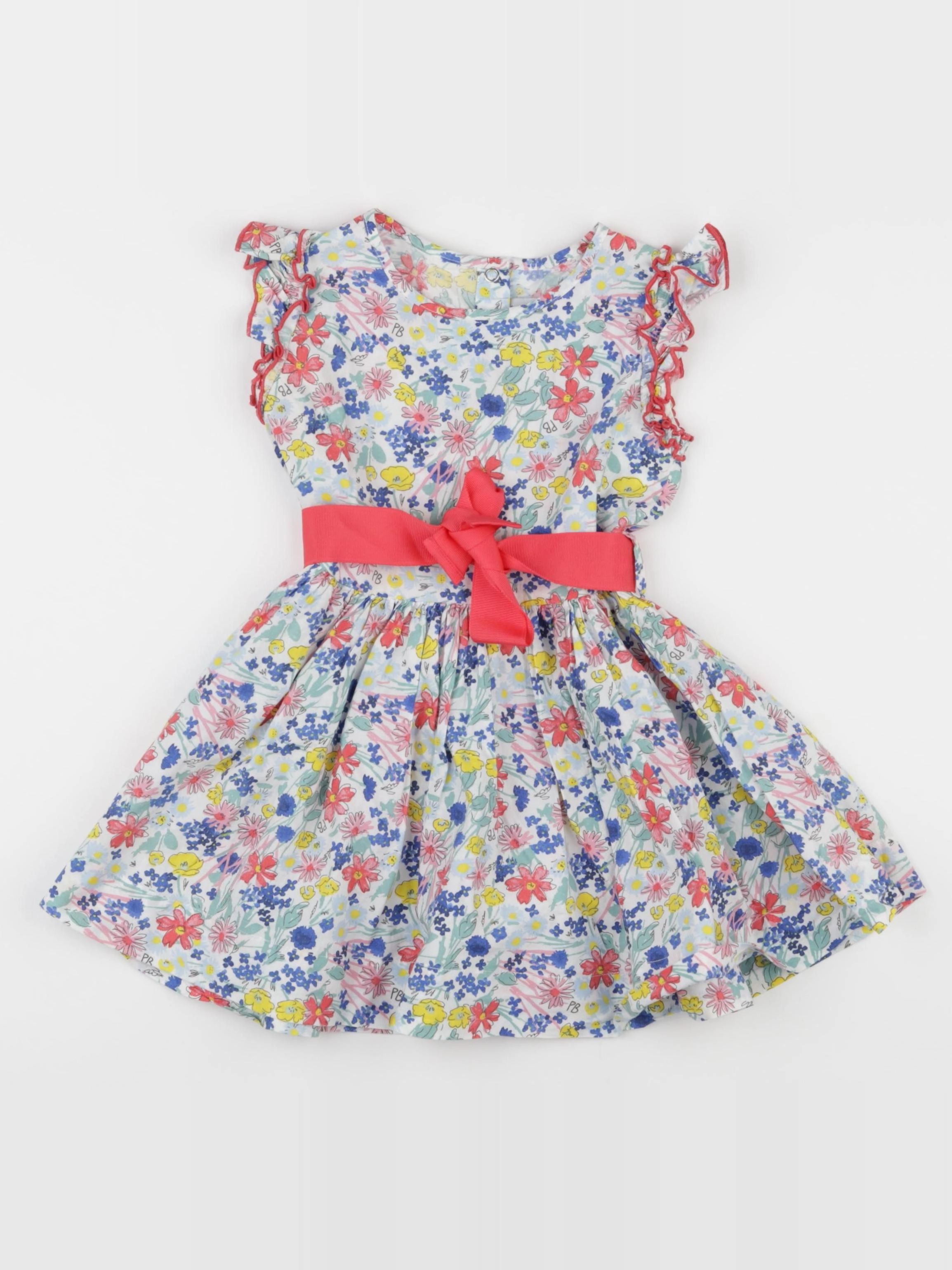 Petit Bateau - robe multicolore - 3 ans
