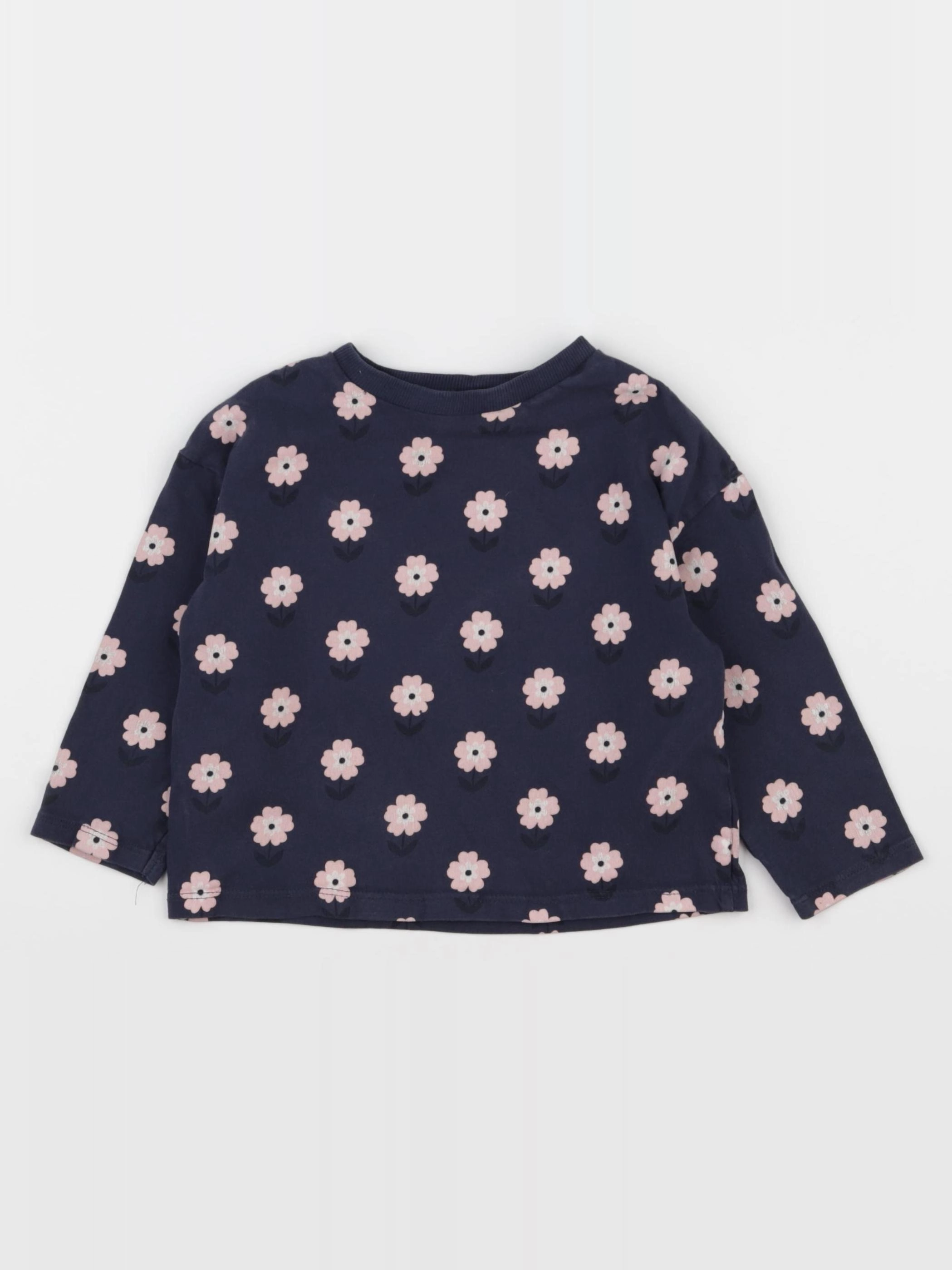 Vertbaudet - tee-shirt bleu, rose - 3 ans