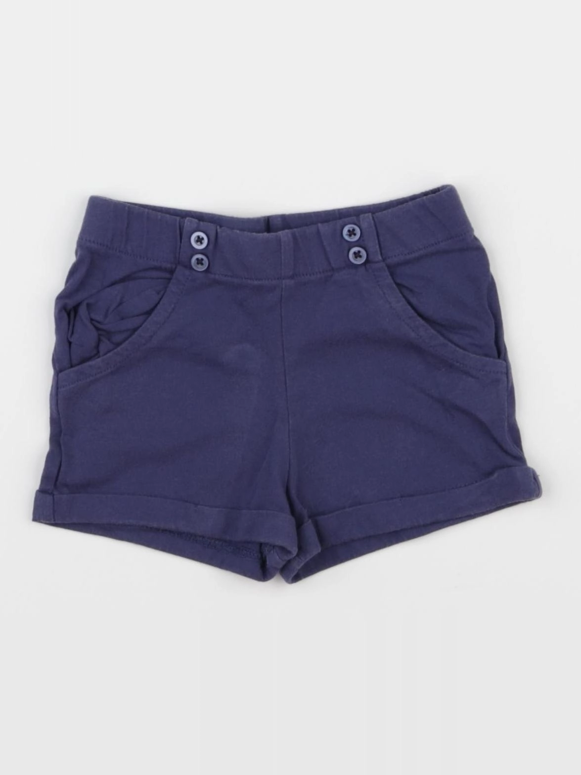 Boutchou - short bleu - 6 mois