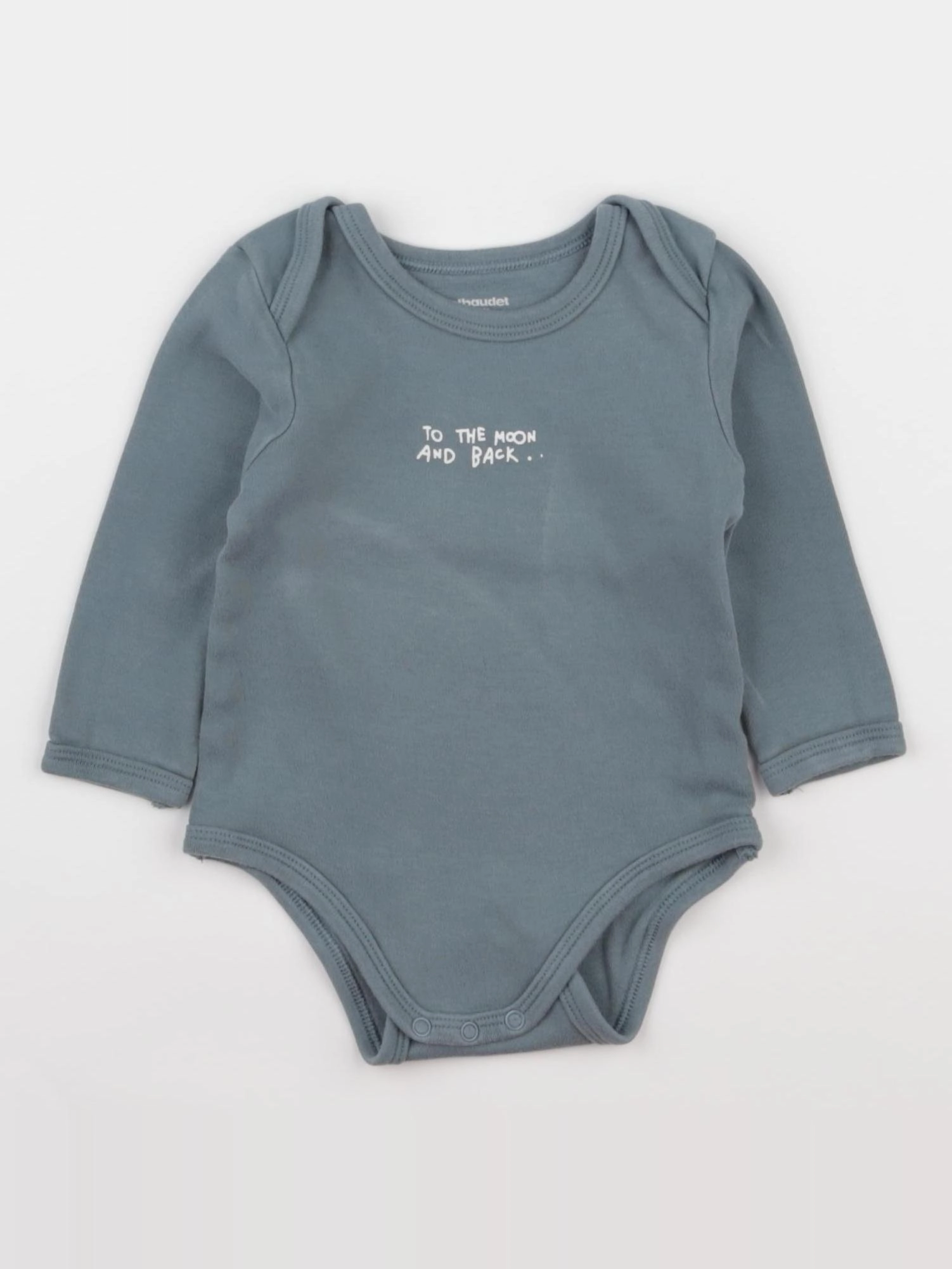 Vertbaudet - body bleu - 12 mois