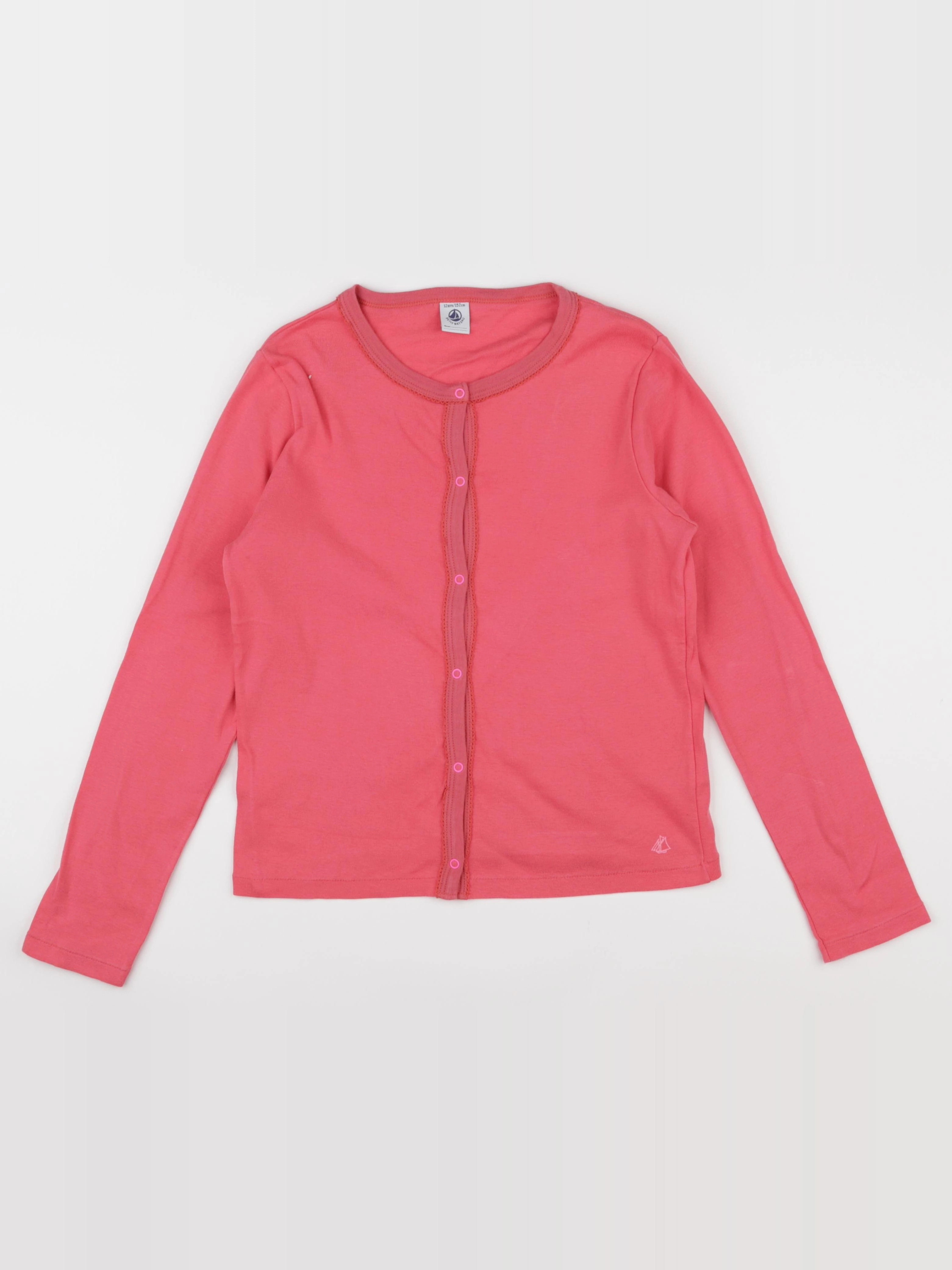 Petit Bateau - tee-shirt rose - 12 ans