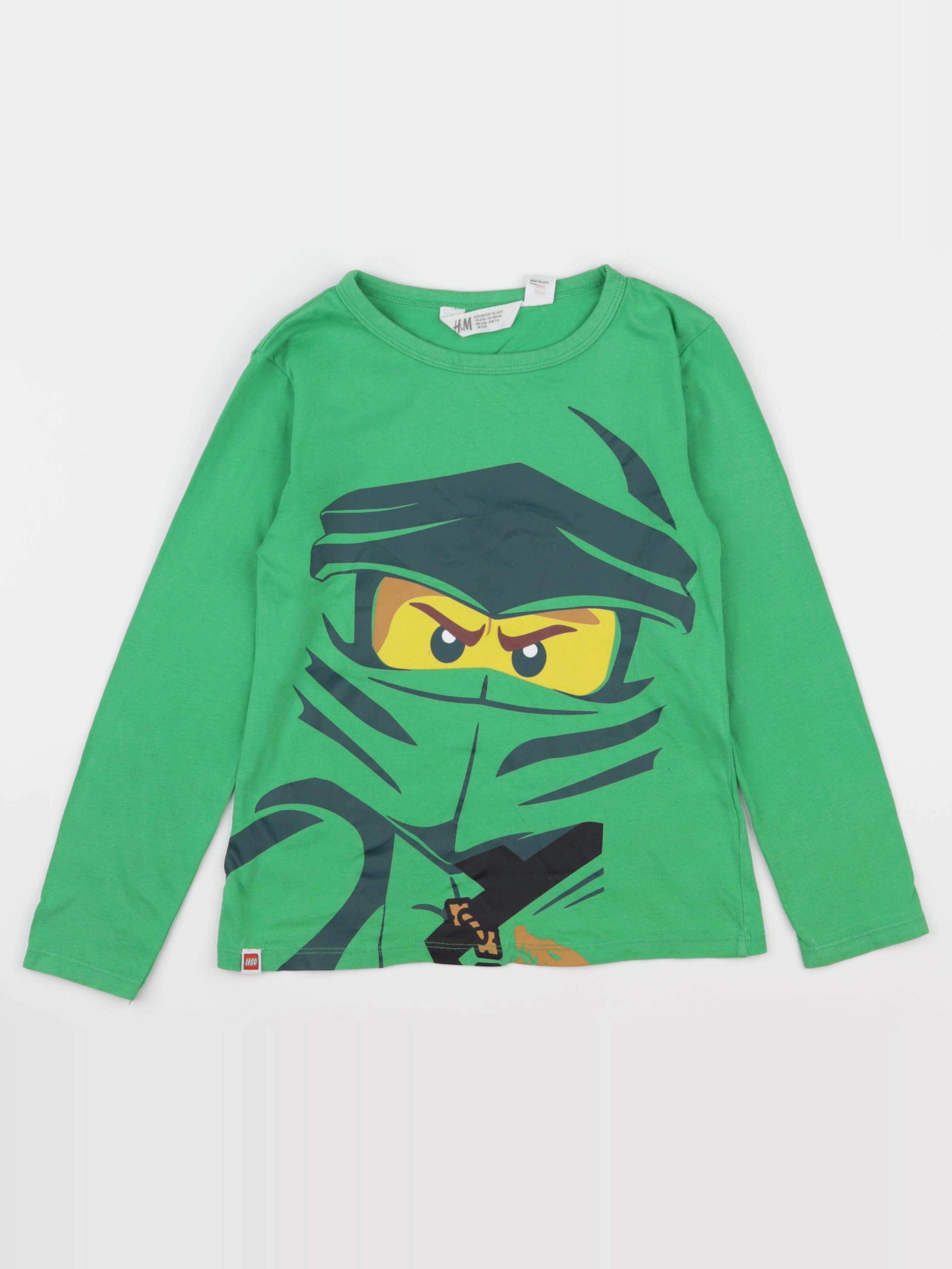 H&M - tee-shirt vert - 6/8 ans