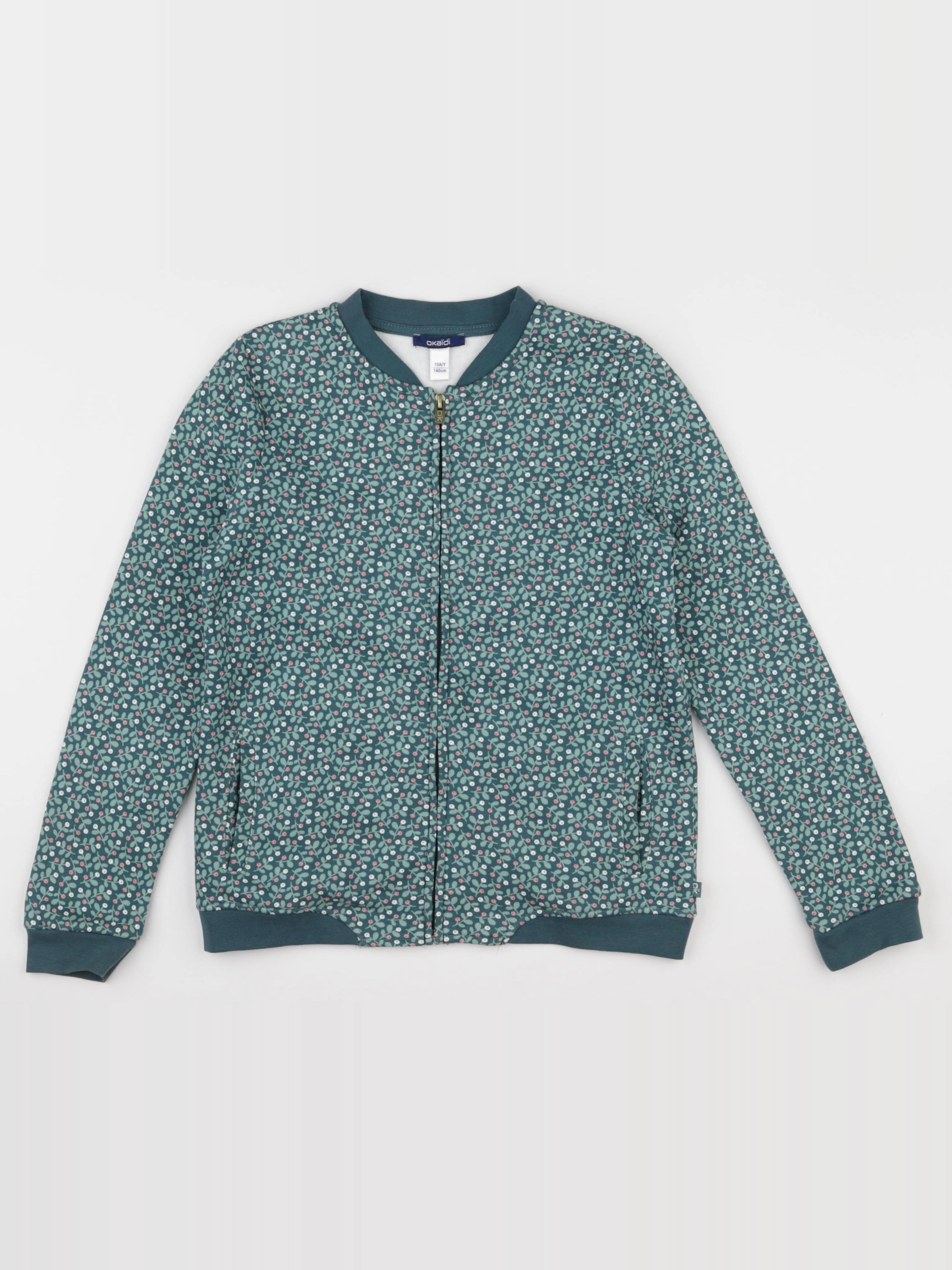 Okaidi - sweat vert - 10 ans