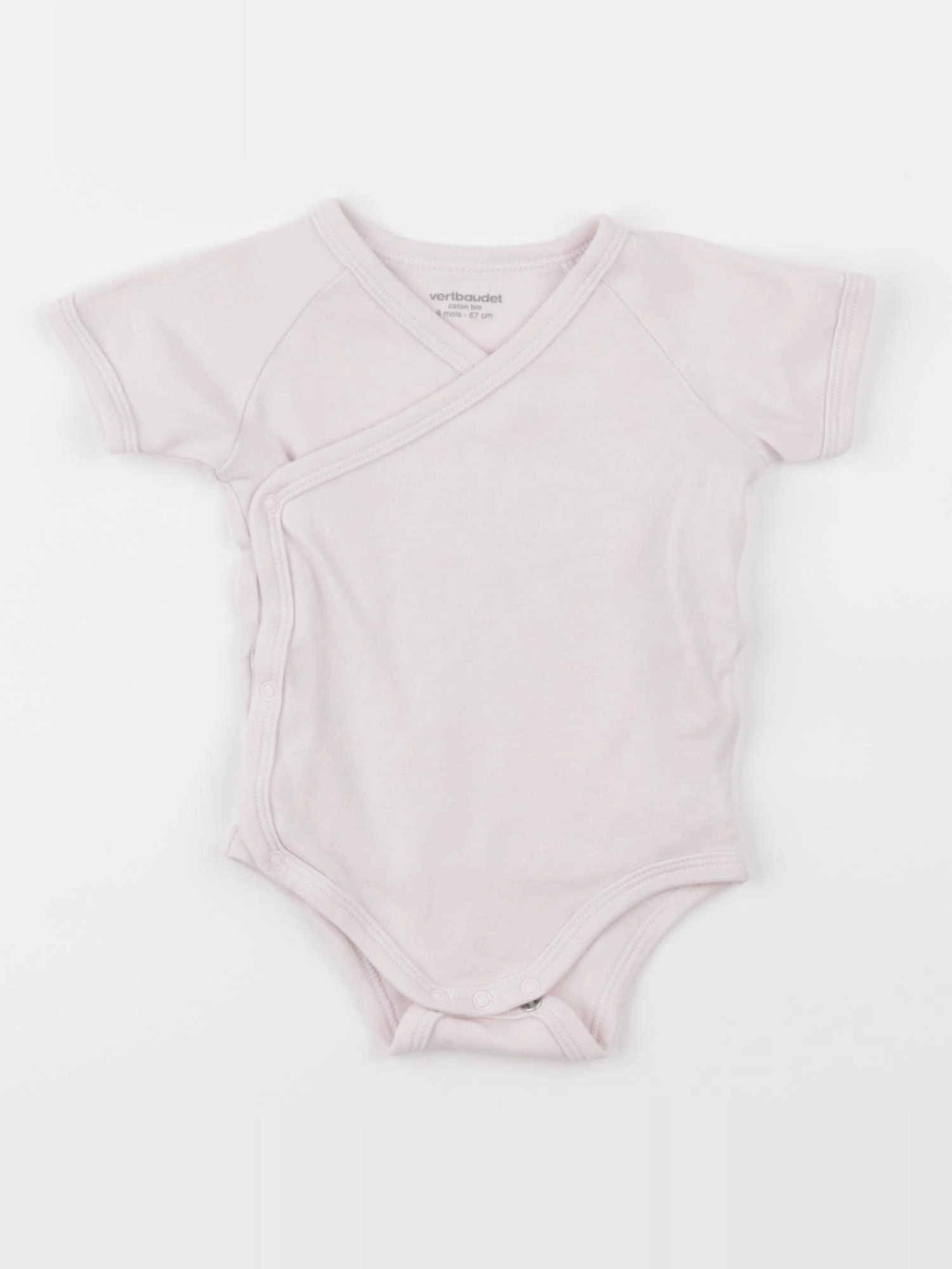 Vertbaudet - body rose - 6 mois