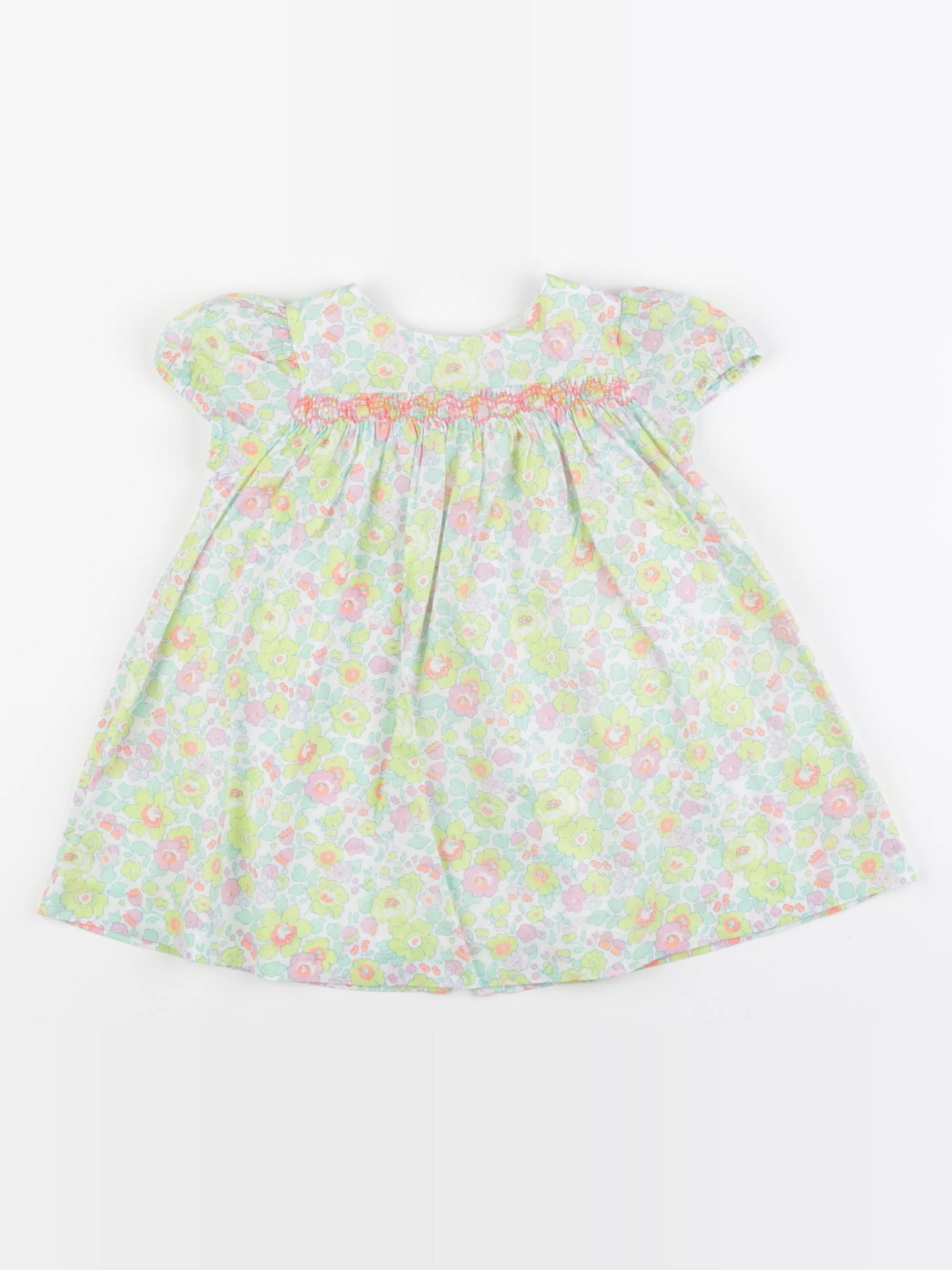 Jacadi - robe liberty multicolore - 12 mois