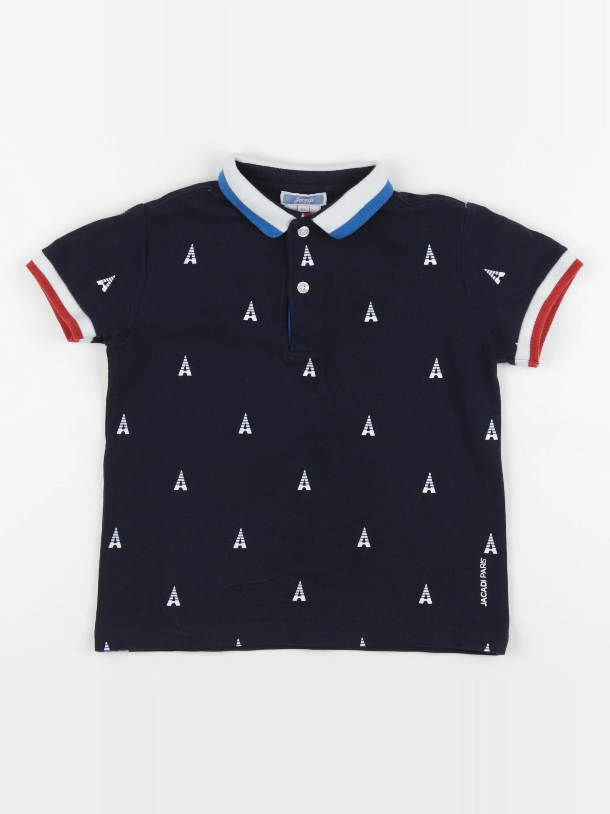 Jacadi - polo bleu - 6 ans
