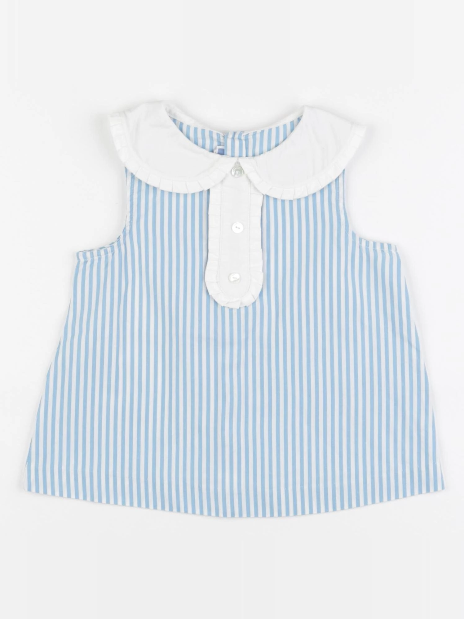 Jacadi - blouse blanc, bleu - 36 mois