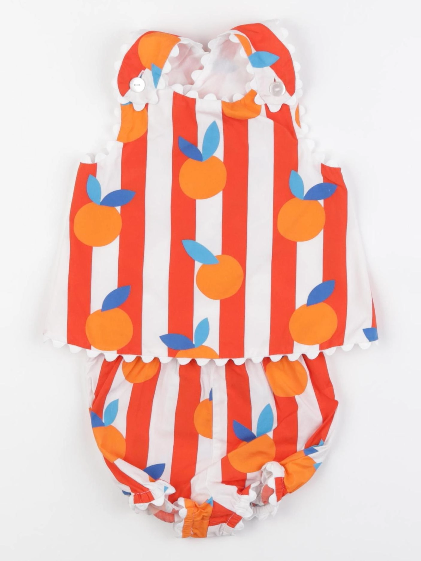 Jacadi - ensemble orange - 12 mois