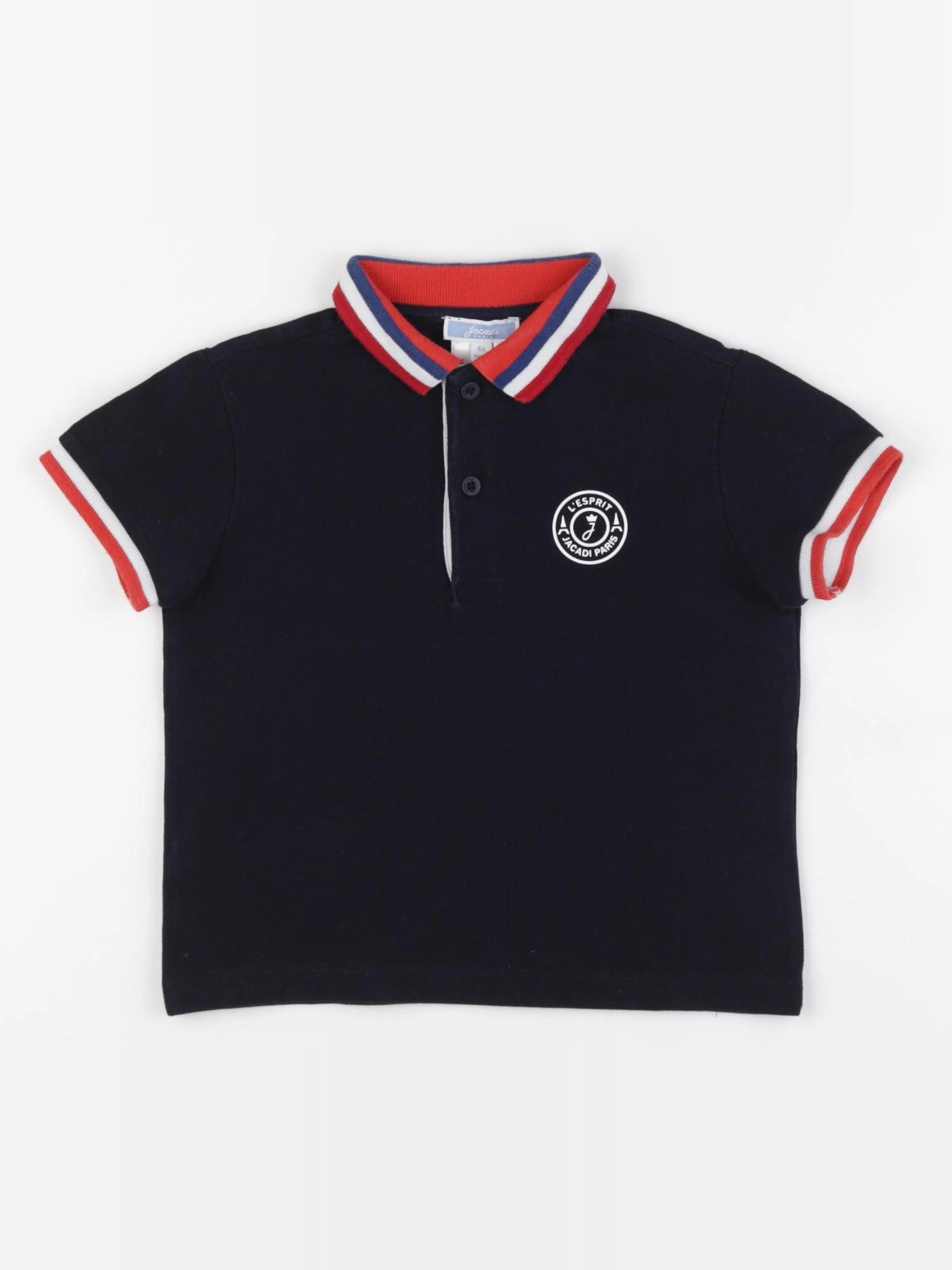 Jacadi - polo bleu - 4 ans