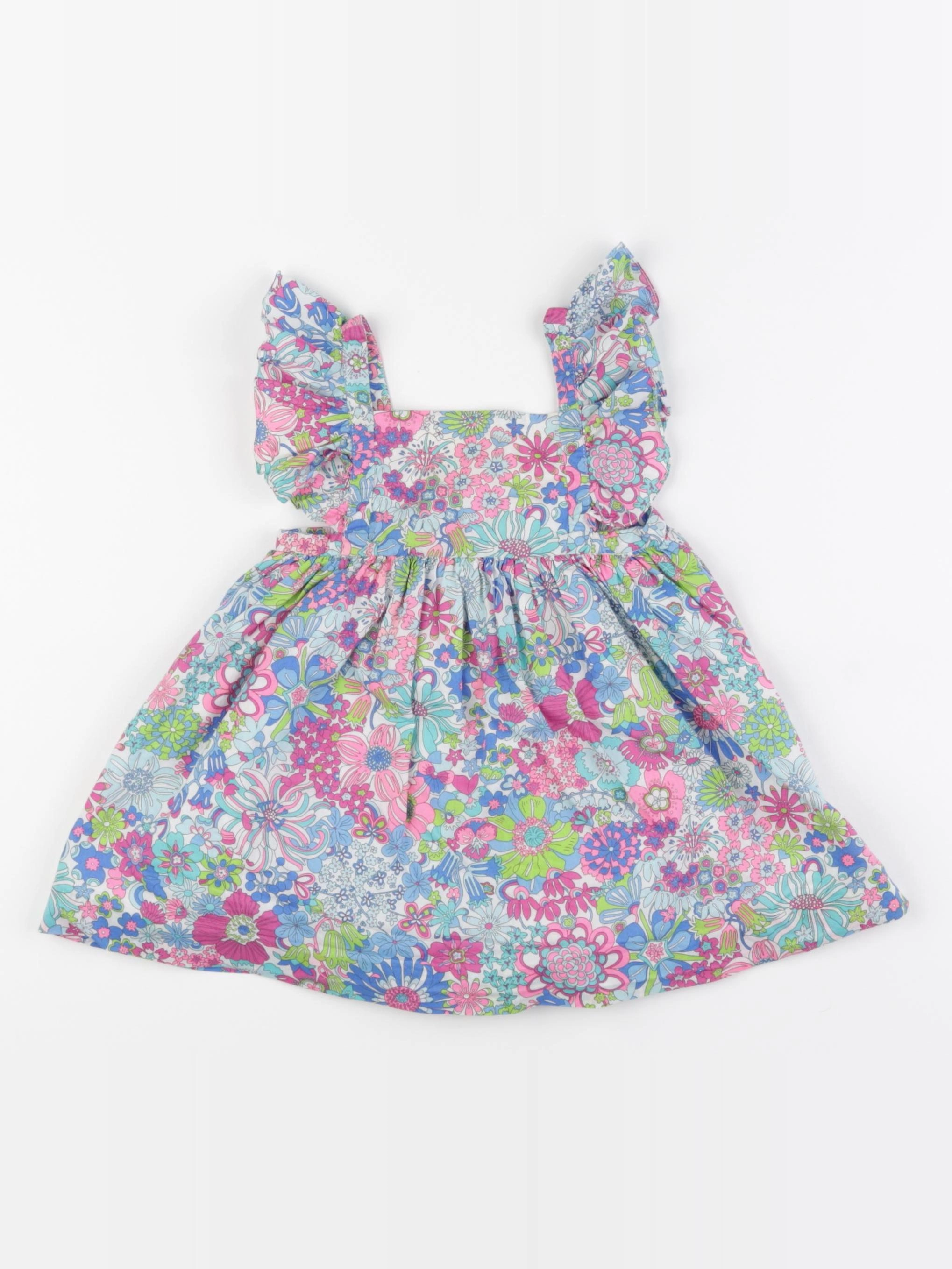 Jacadi - robe liberty multicolore - 18 mois