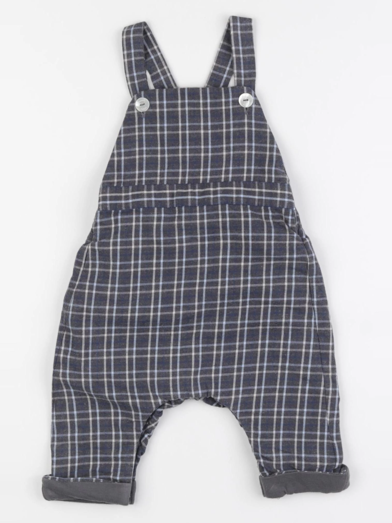 Jacadi - salopette gris - 6 mois
