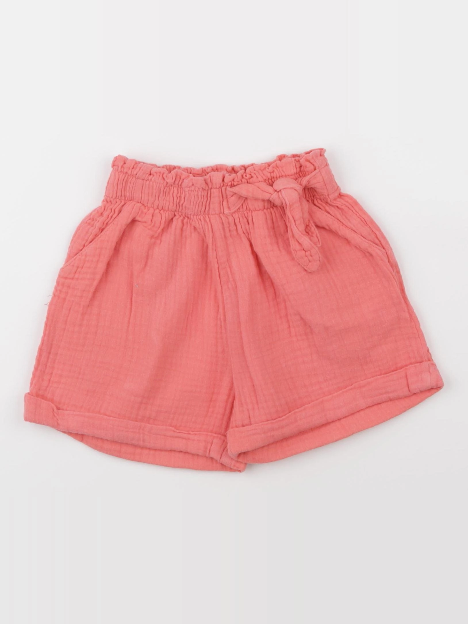 Vertbaudet - short orange - 5 ans