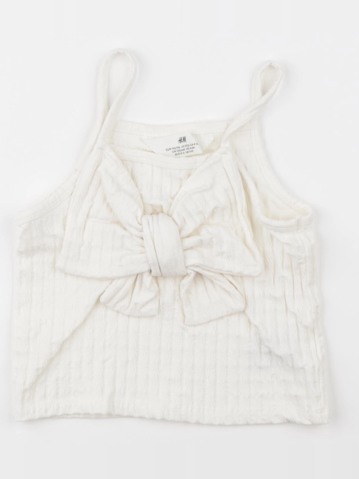 H&M - débardeur beige - 4/6 ans
