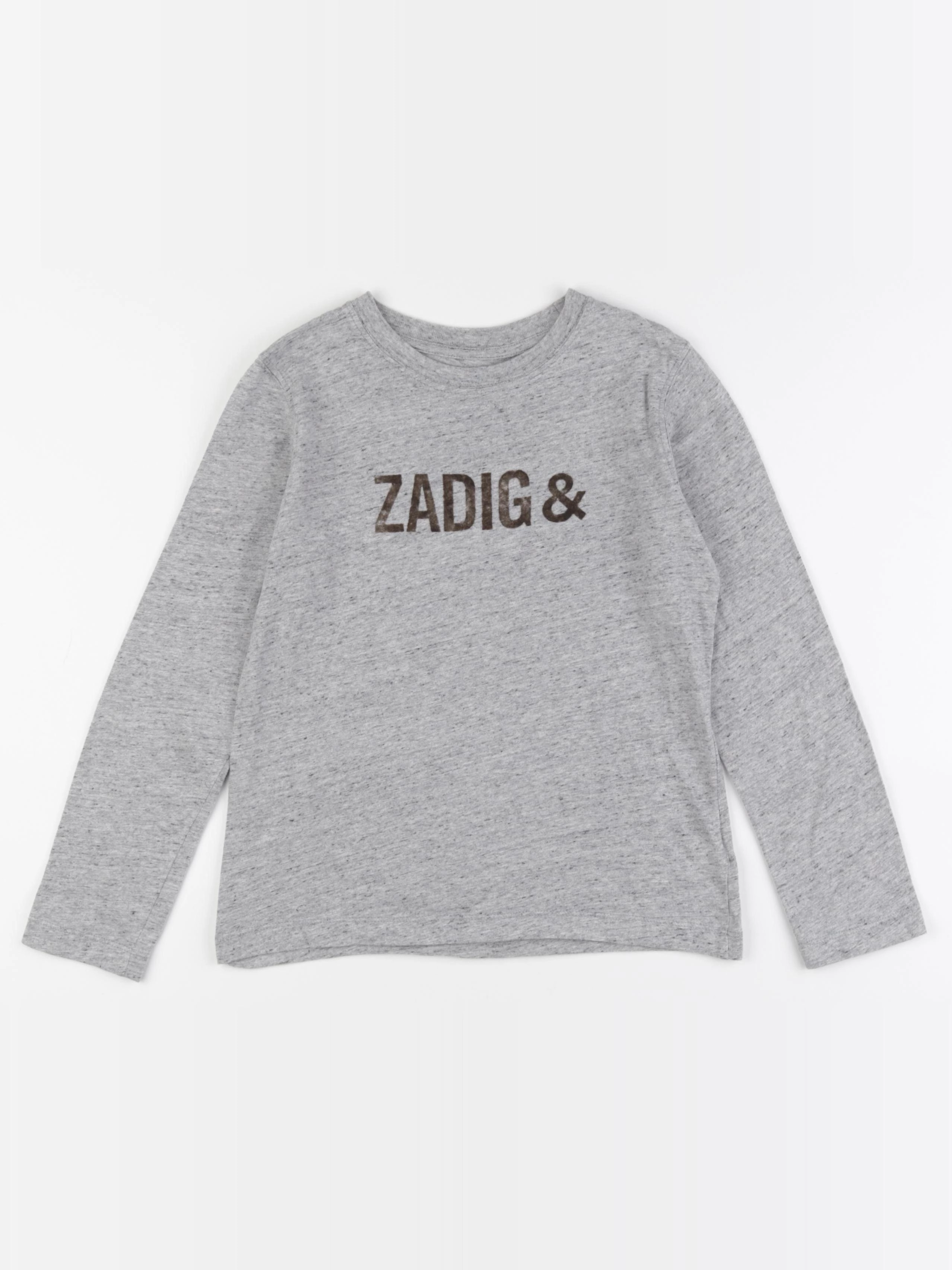 Zadig & Voltaire - tee-shirt imprimé au dos gris - 8 ans