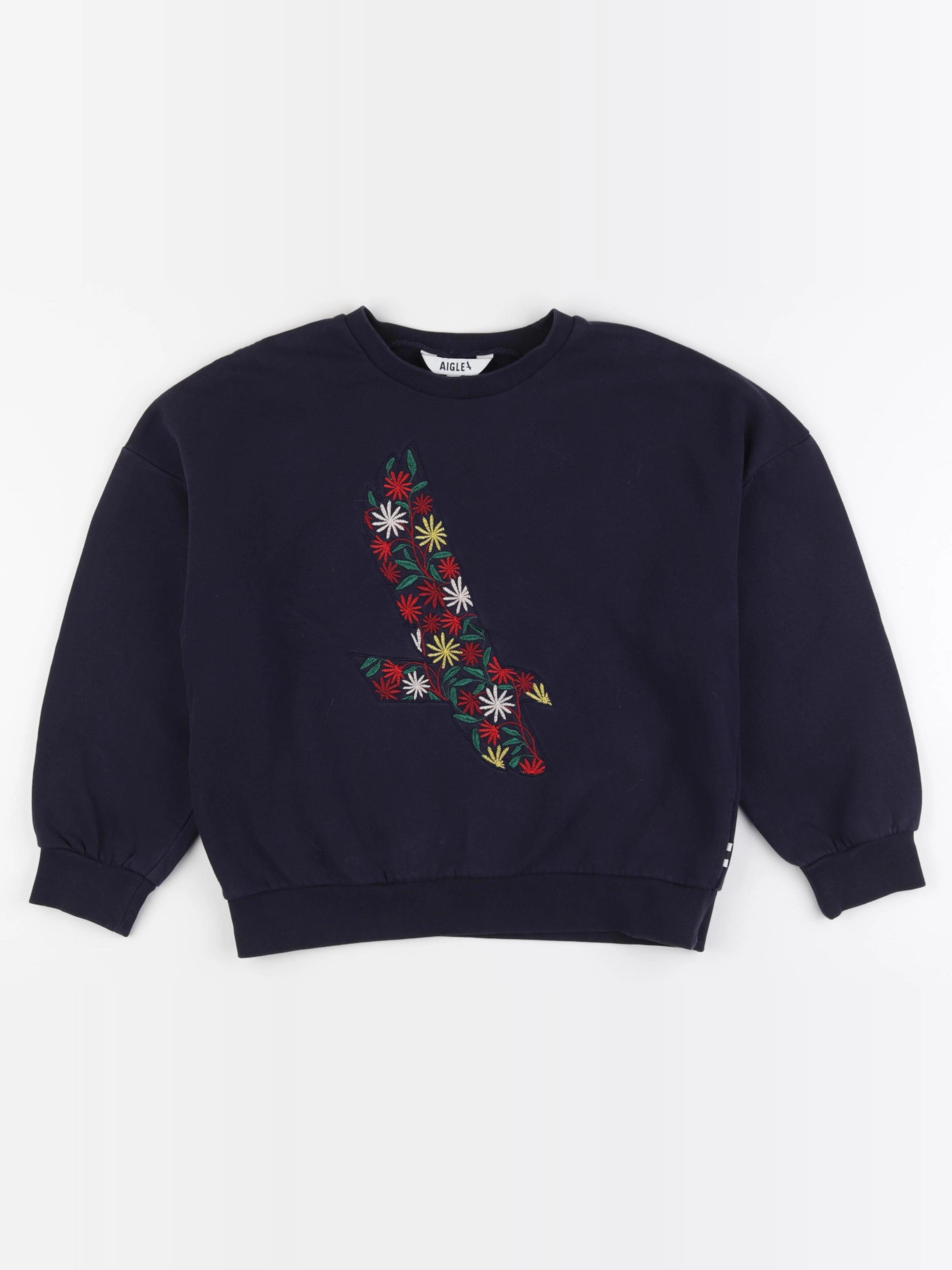 Aigle - sweat bleu - 10 ans