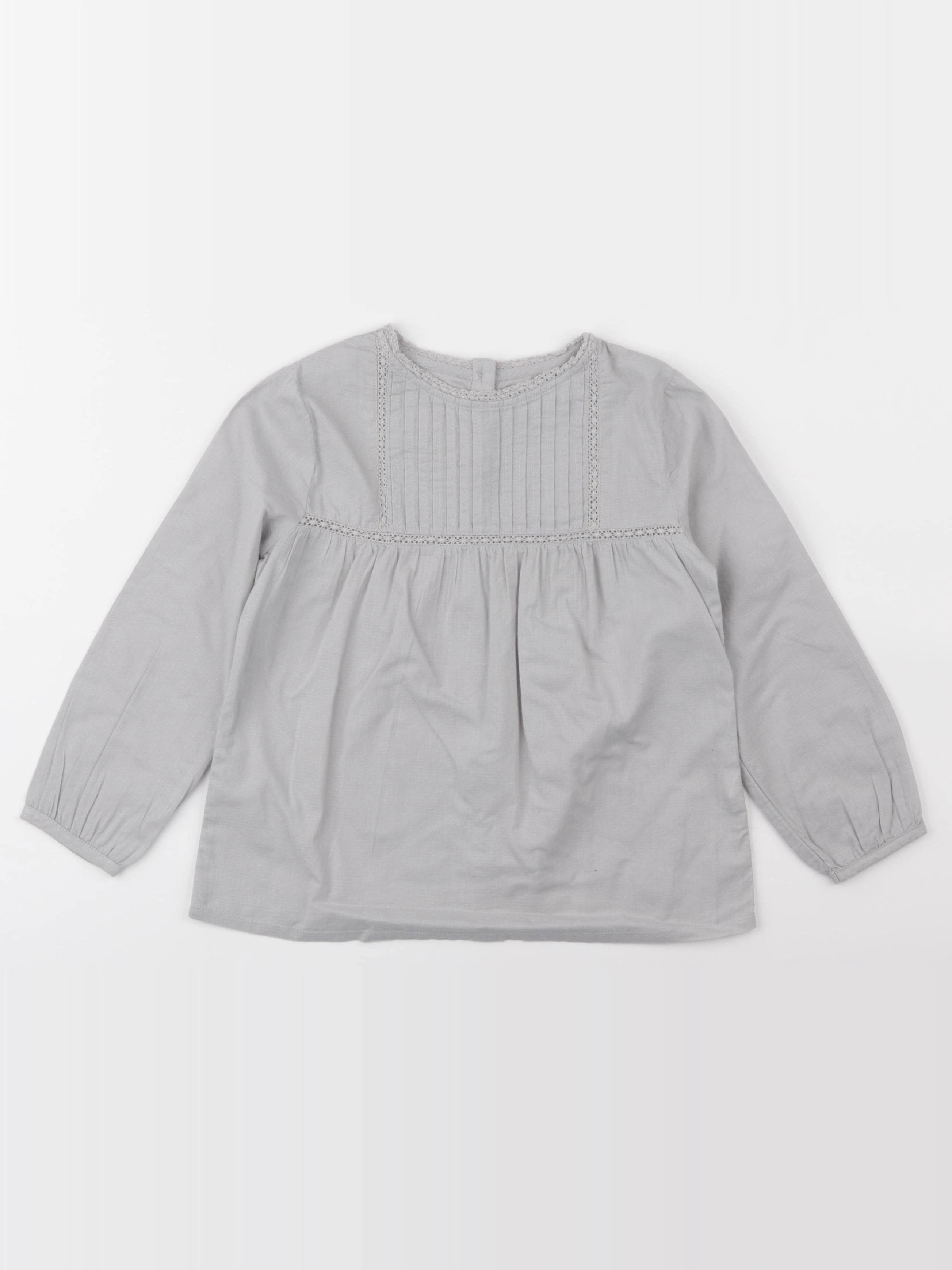 Monoprix - blouse gris - 4 ans