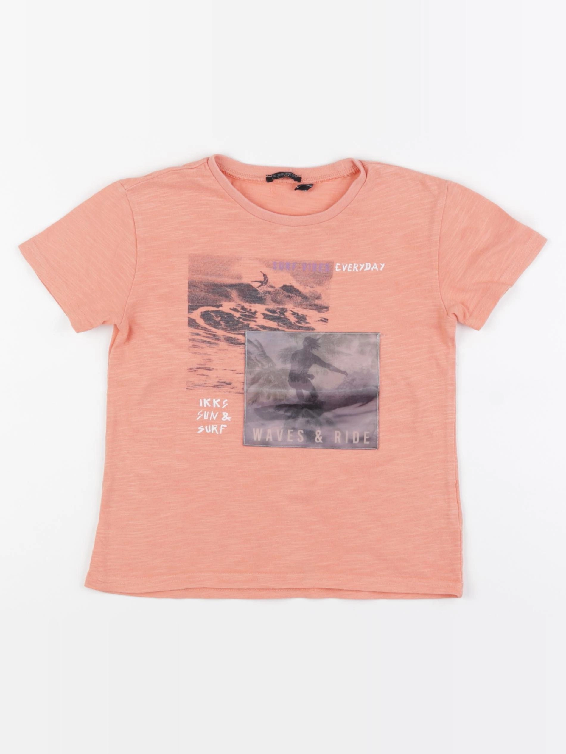 IKKS - tee-shirt orange - 4 ans