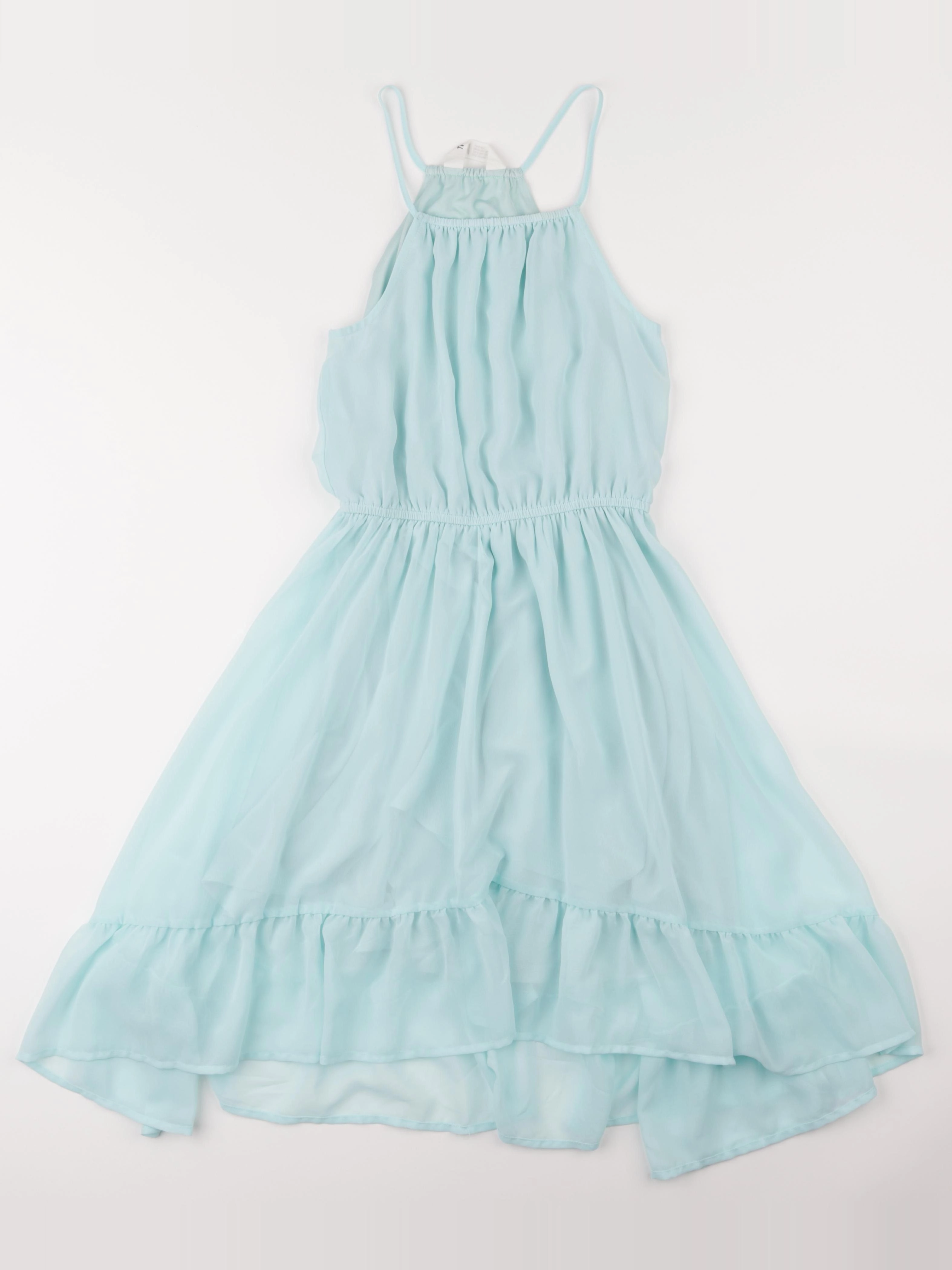 H&M - robe vert - 8/10 ans