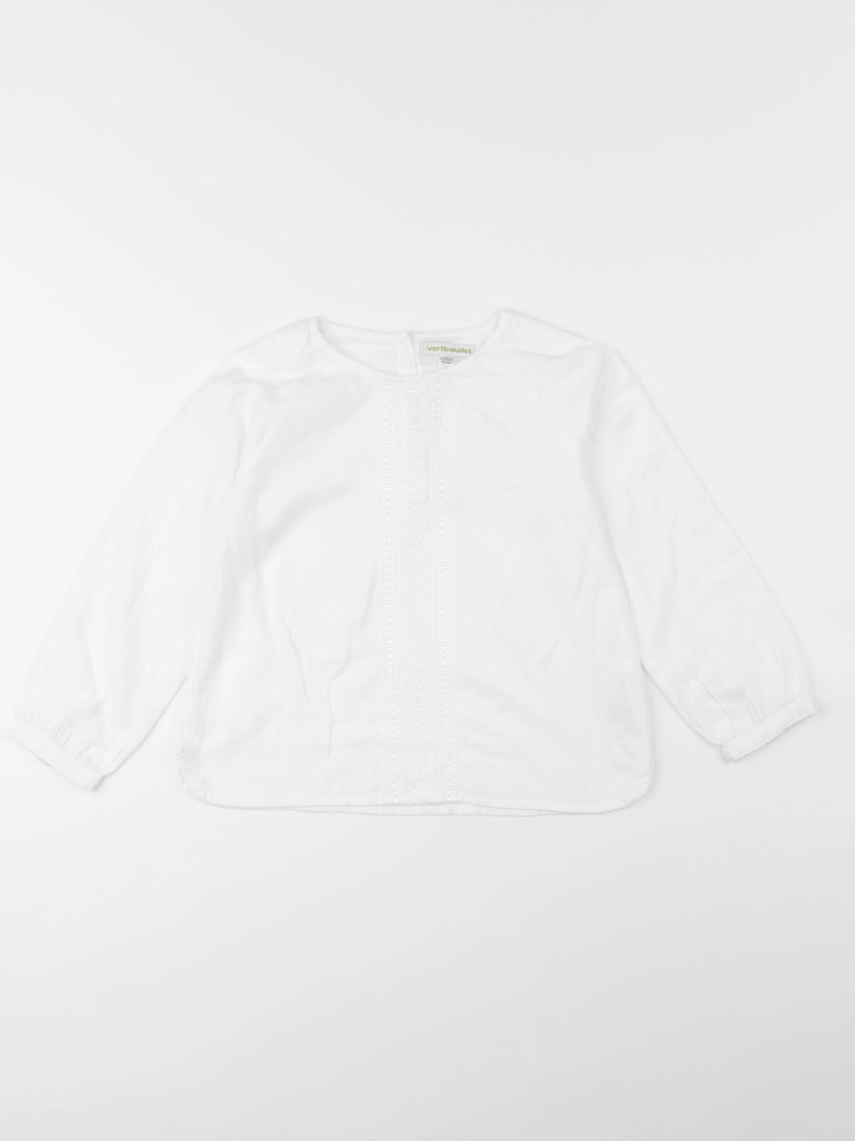 Vertbaudet - blouse blanc - 4 ans