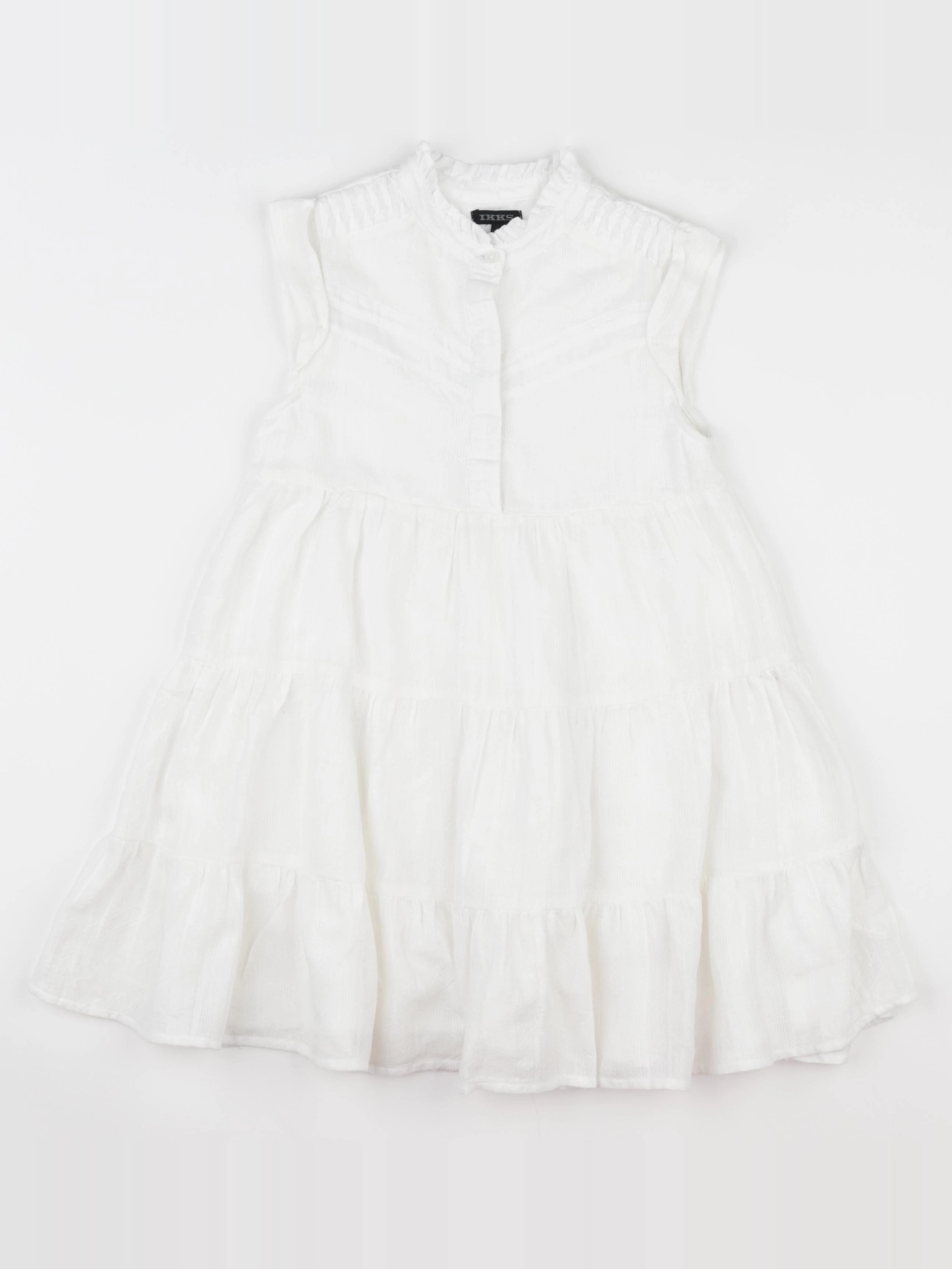 IKKS - robe blanc - 6 ans