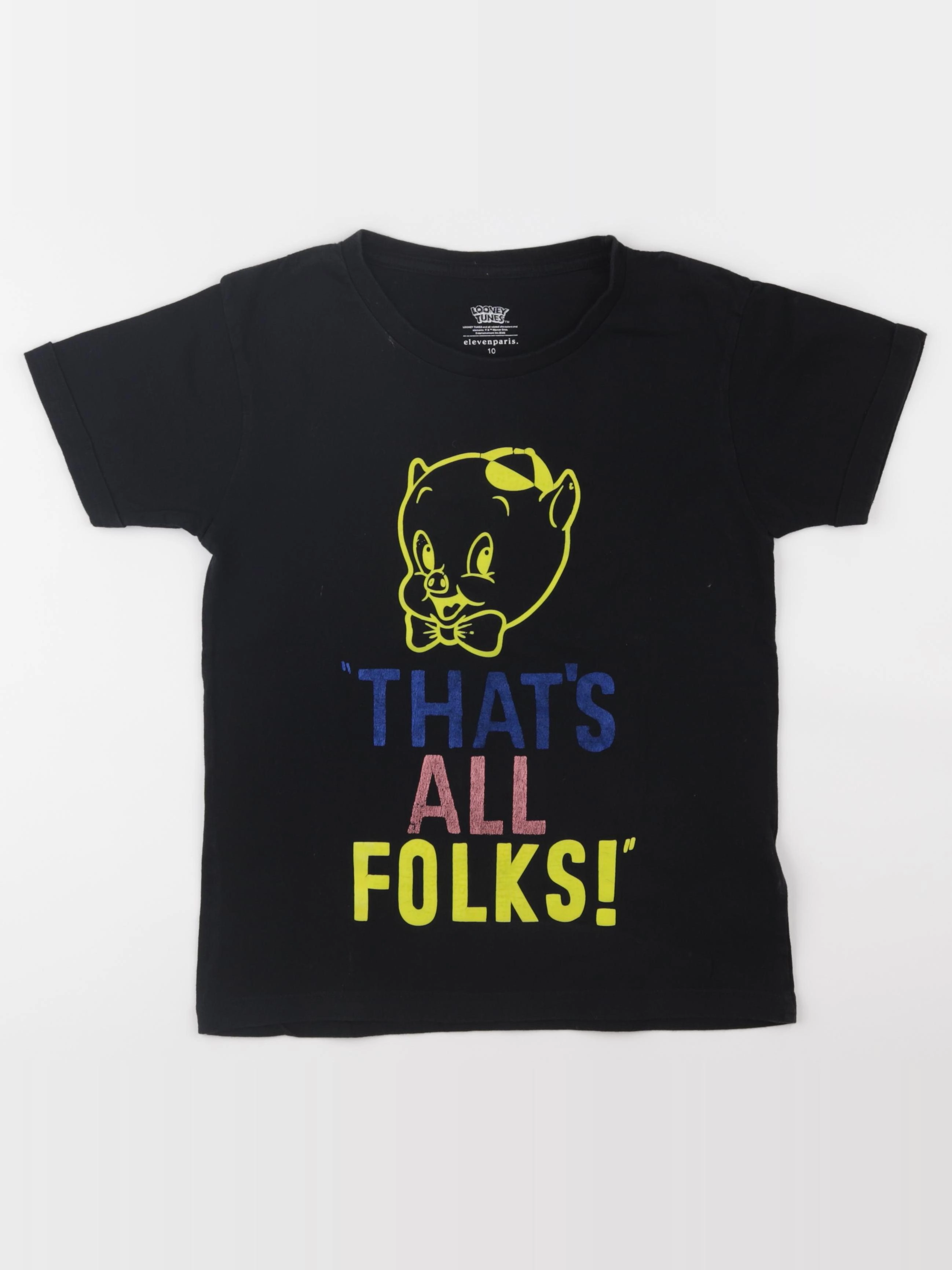 Little Eleven Paris - tee-shirt noir - 10 ans