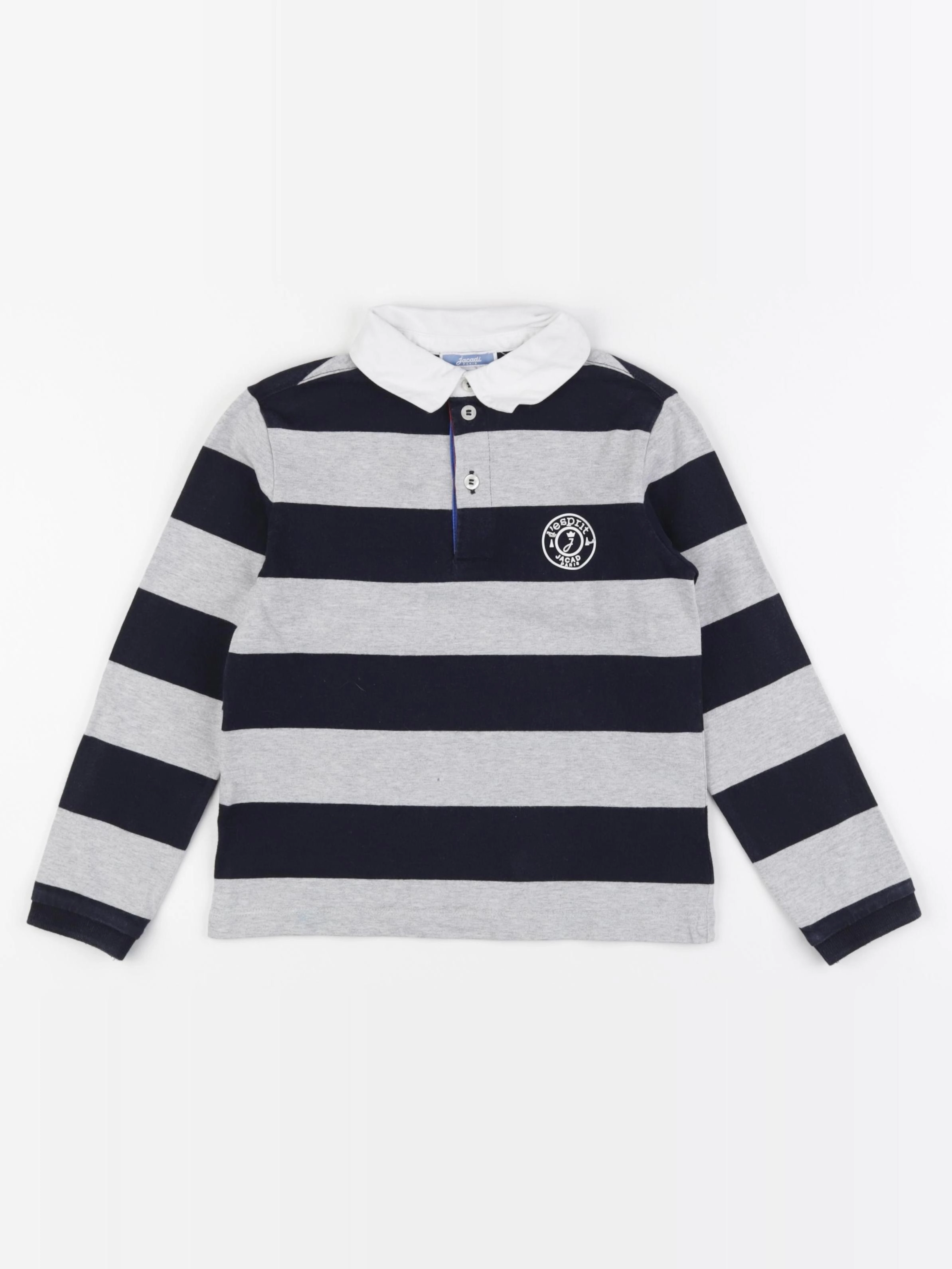 Jacadi - polo bleu, gris - 6 ans